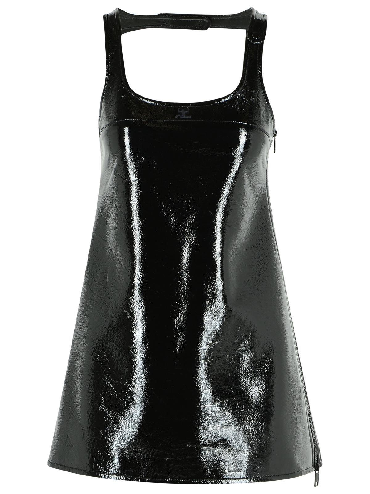 Courreges 'Reedition' Dress In Black Cotton Blend Women COURREGES