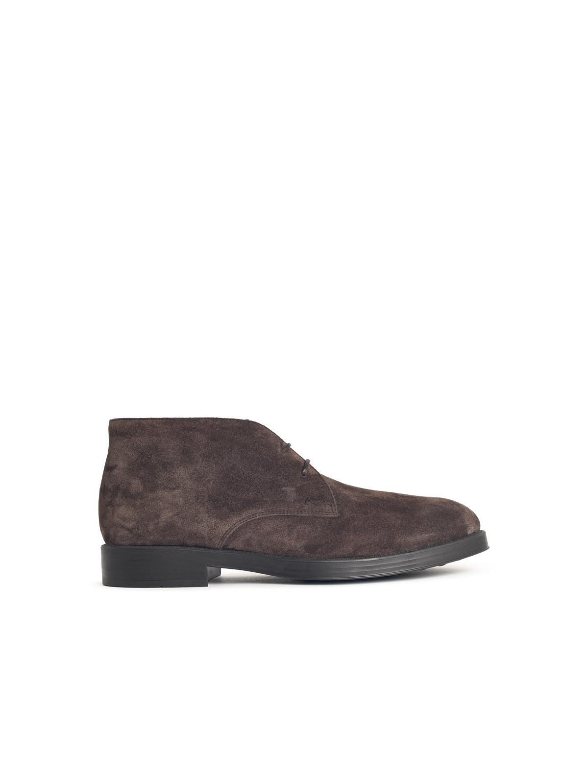 Tod's Brown Suede Ankle Boots Men TOD'S
