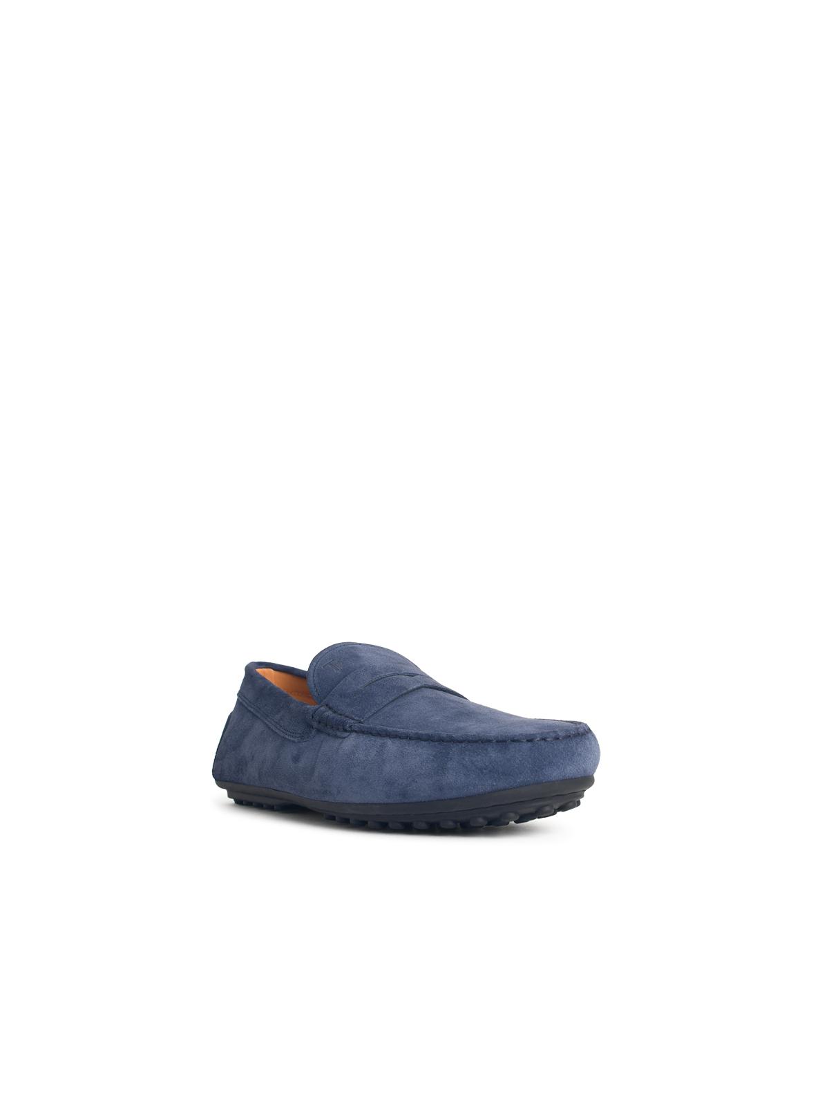 Tod's Blue Suede Loafers Men TOD'S