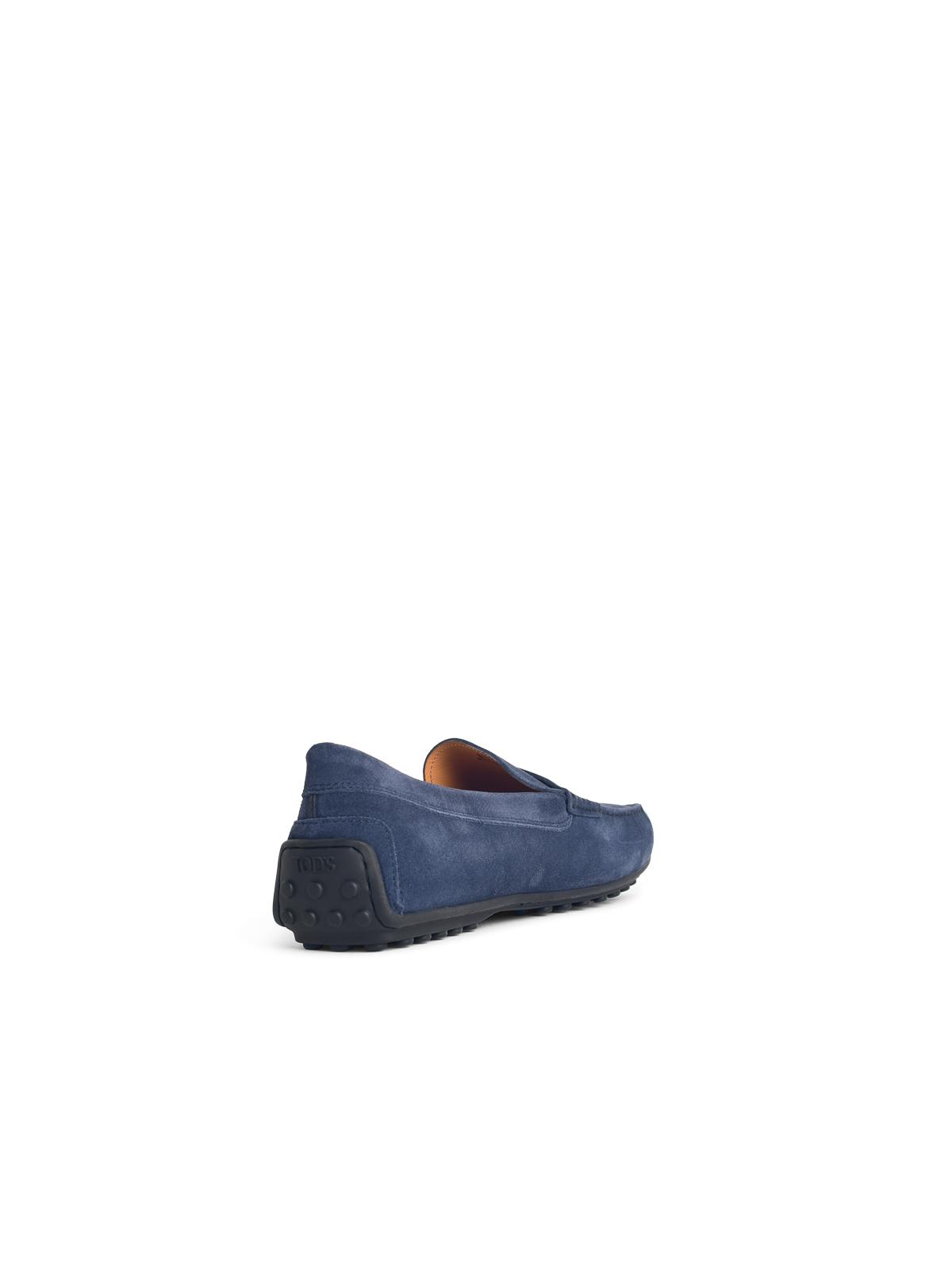 Tod's Blue Suede Loafers Men TOD'S