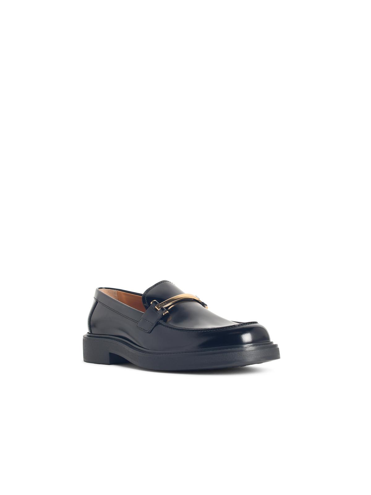 Tod's Black Leather Loafers Women TOD'S