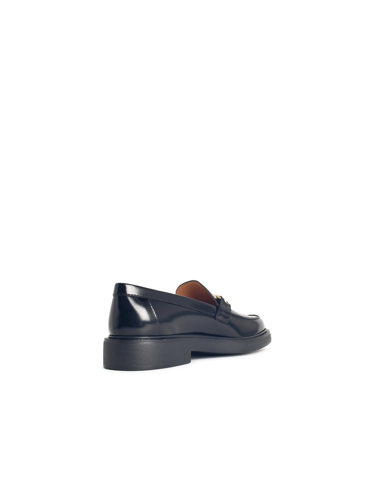 Tod's Black Leather Loafers Women TOD'S