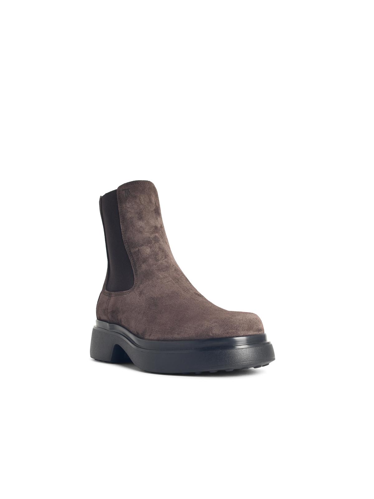 Tod's Brown Suede Ankle Boots Women TOD'S
