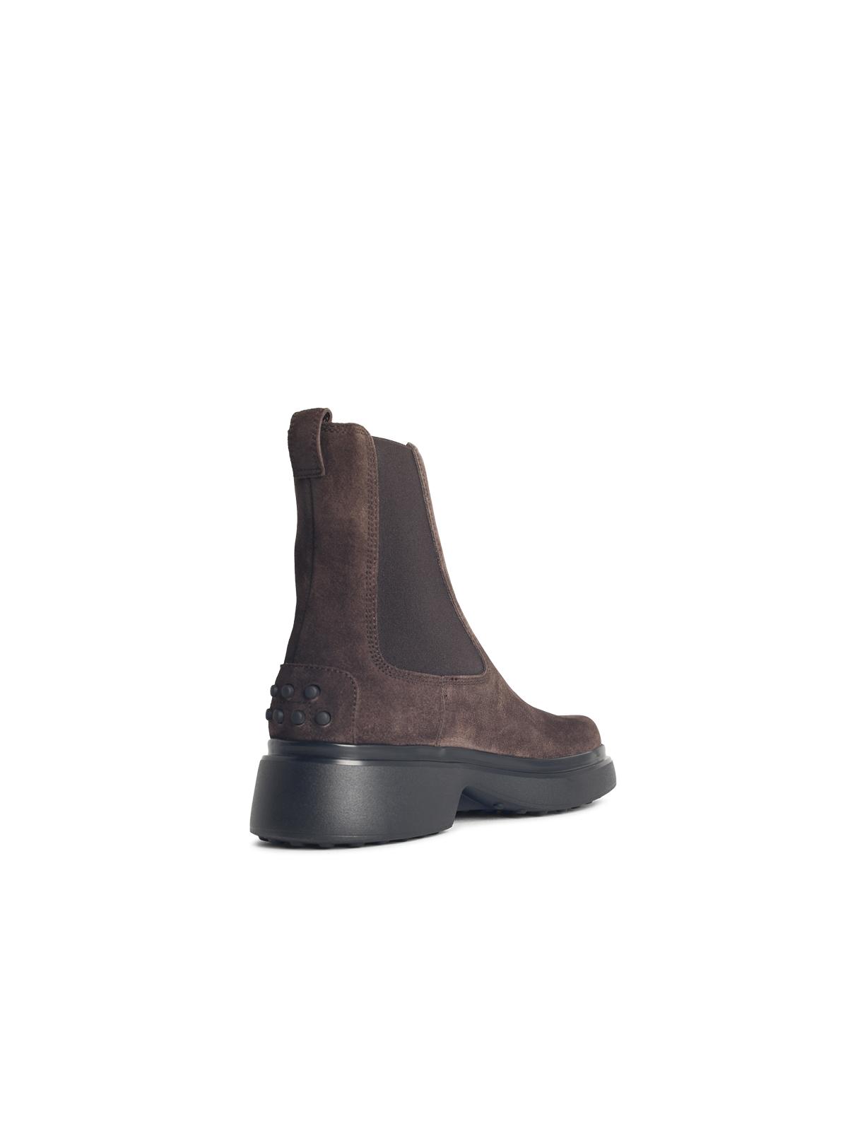 Tod's Brown Suede Ankle Boots Women TOD'S