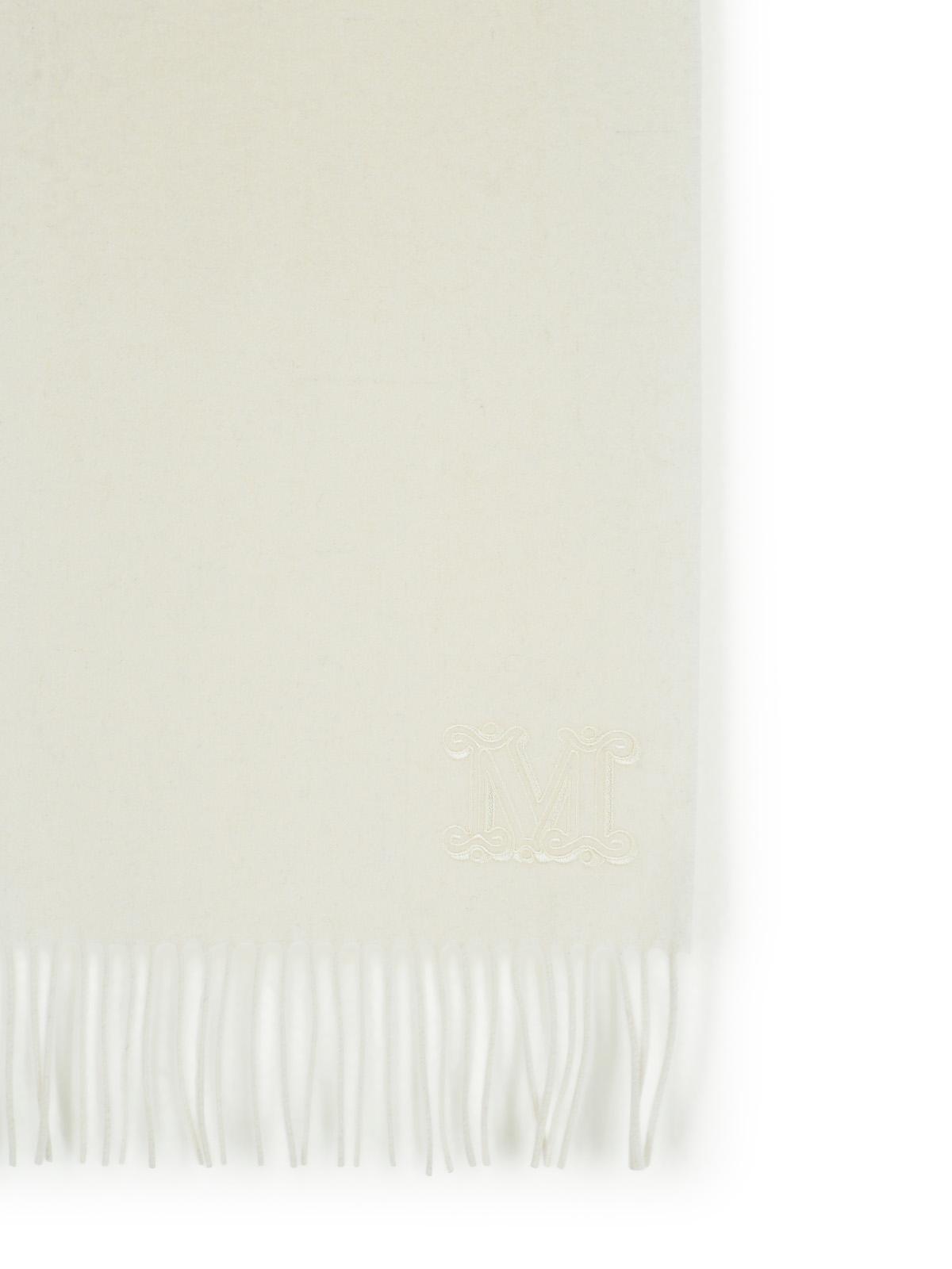 Max Mara 'Wsdalia' Optical White Cashmere Scarf Women MAX MARA