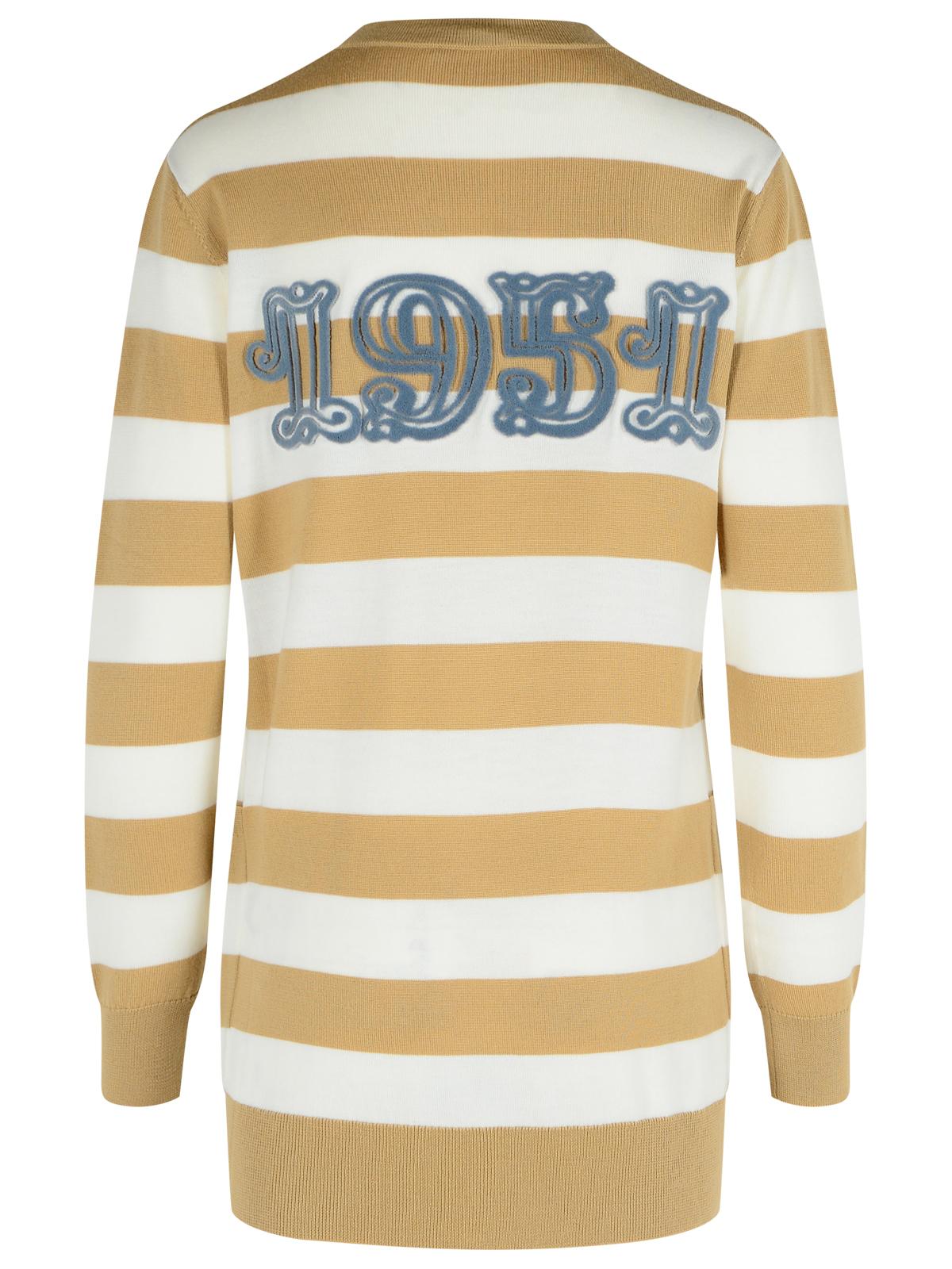 Max Mara 'Fiemme' Virgin Wool Sand Cardigan Women MAX MARA