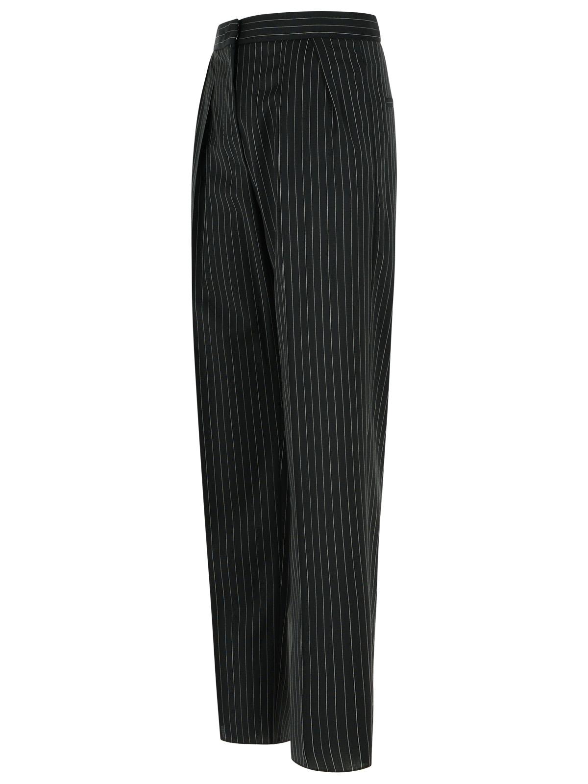 Max Mara 'Sesamo Carrot' Black Virgin Wool Tela Pants Women MAX MARA
