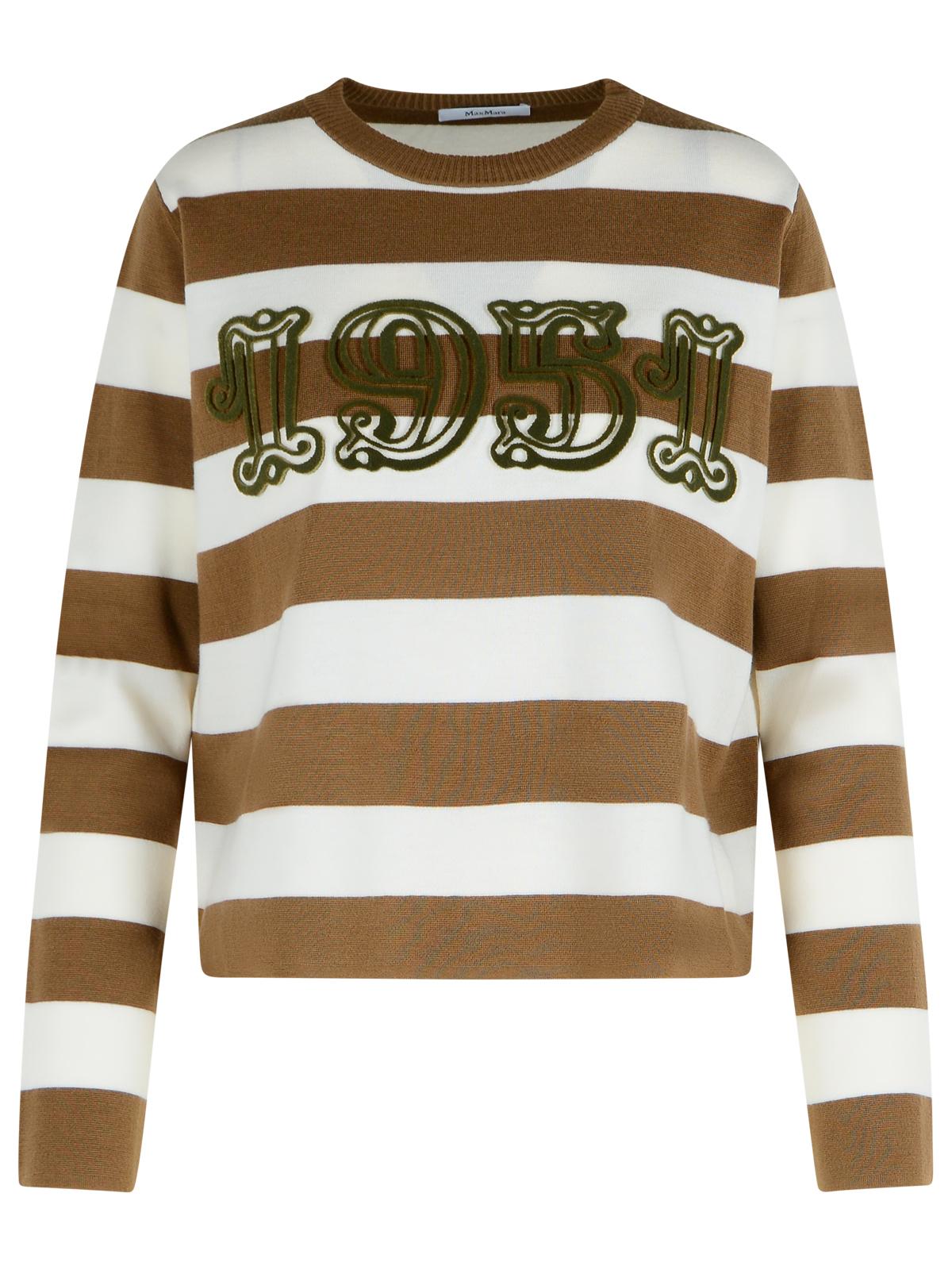 Max Mara 'Viterbo' Virgin Wool Hazelnut Sweater Women MAX MARA