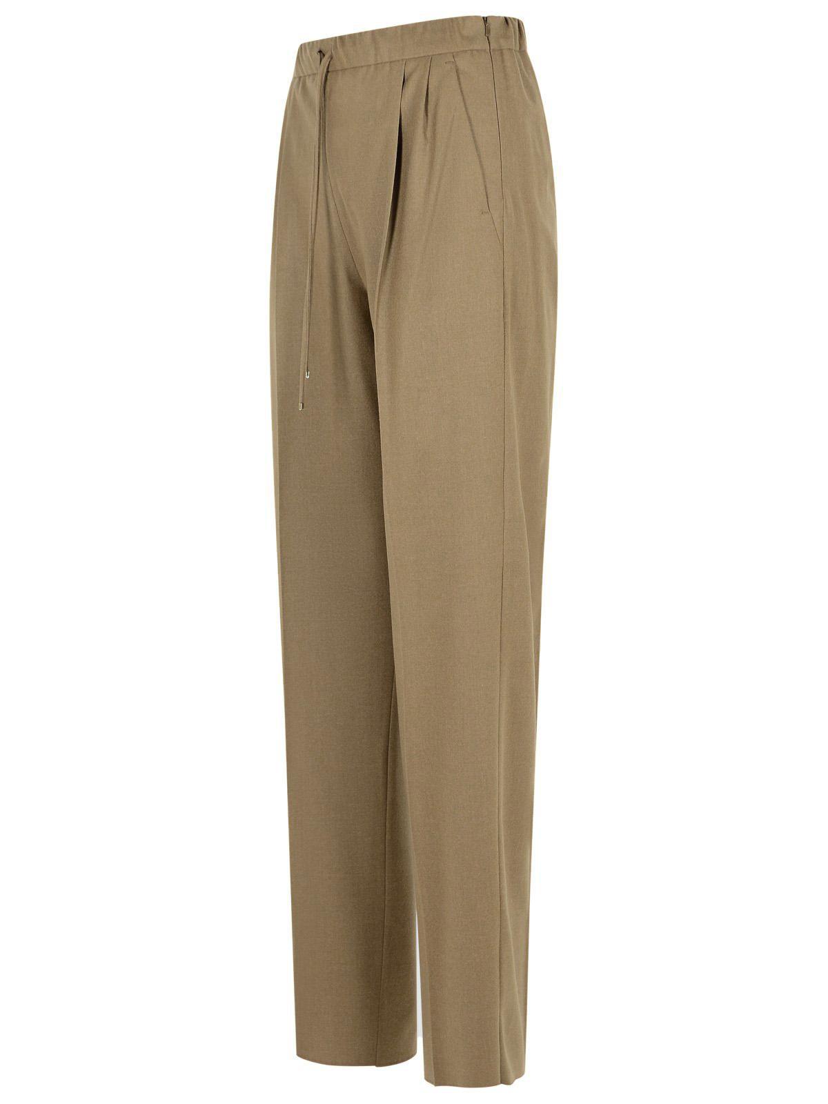 Max Mara 'Gatti' Dove-Gray Cashmere Drawstring Pants Women