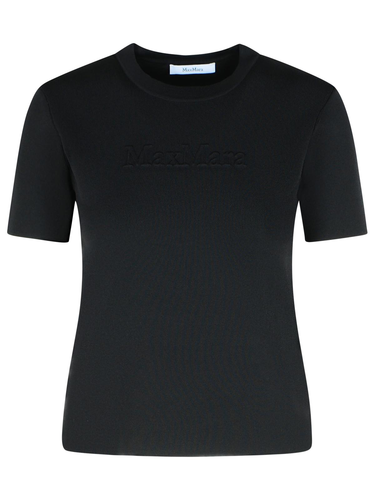 Max Mara 'Adelio' Black Viscose Blend T-Shirt Women MAX MARA
