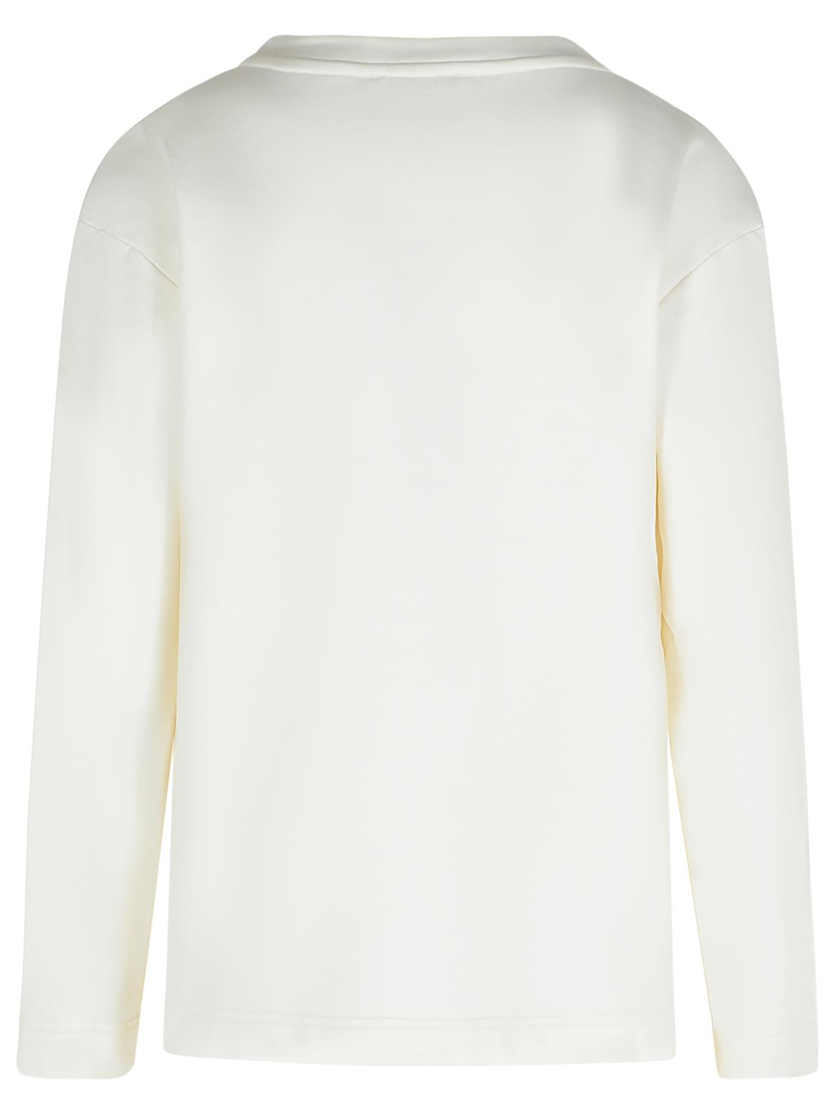 Max Mara 'Berma' Sweatshirt In White Silk And Cotton Women MAX MARA