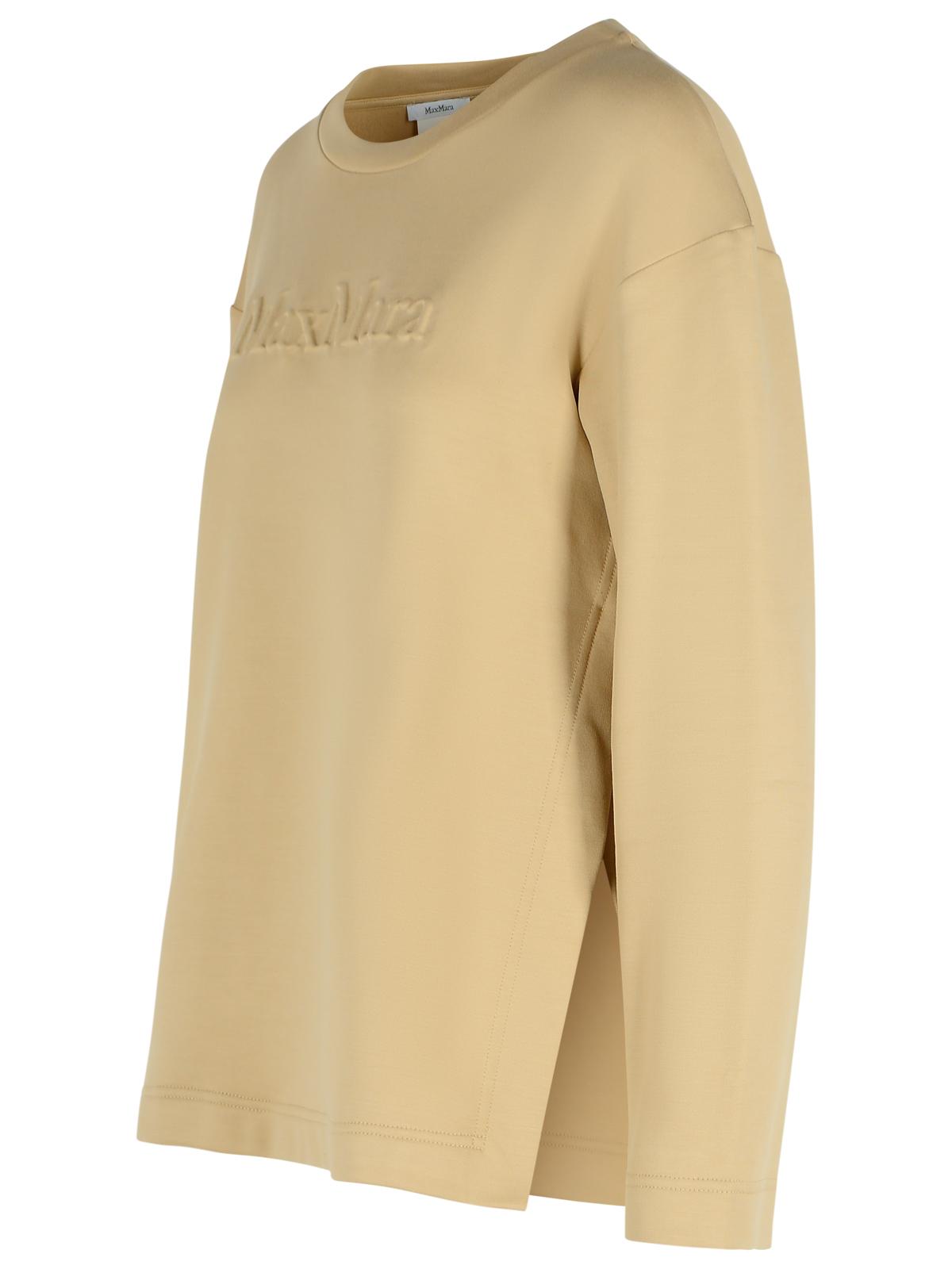 Max Mara 'Berma' Sweatshirt In Silk And Caramel Cotton Women MAX MARA