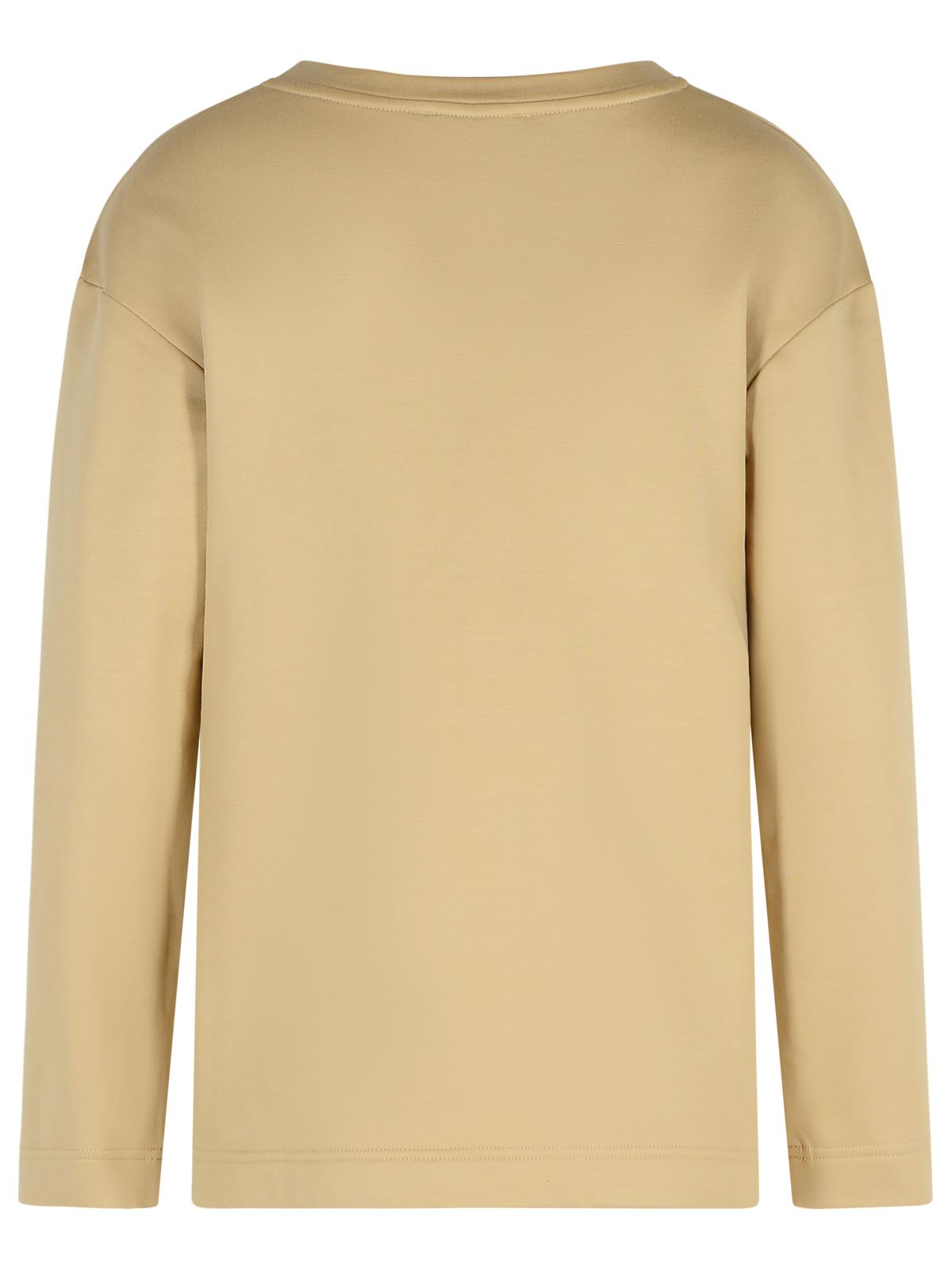 Max Mara 'Berma' Sweatshirt In Silk And Caramel Cotton Women MAX MARA