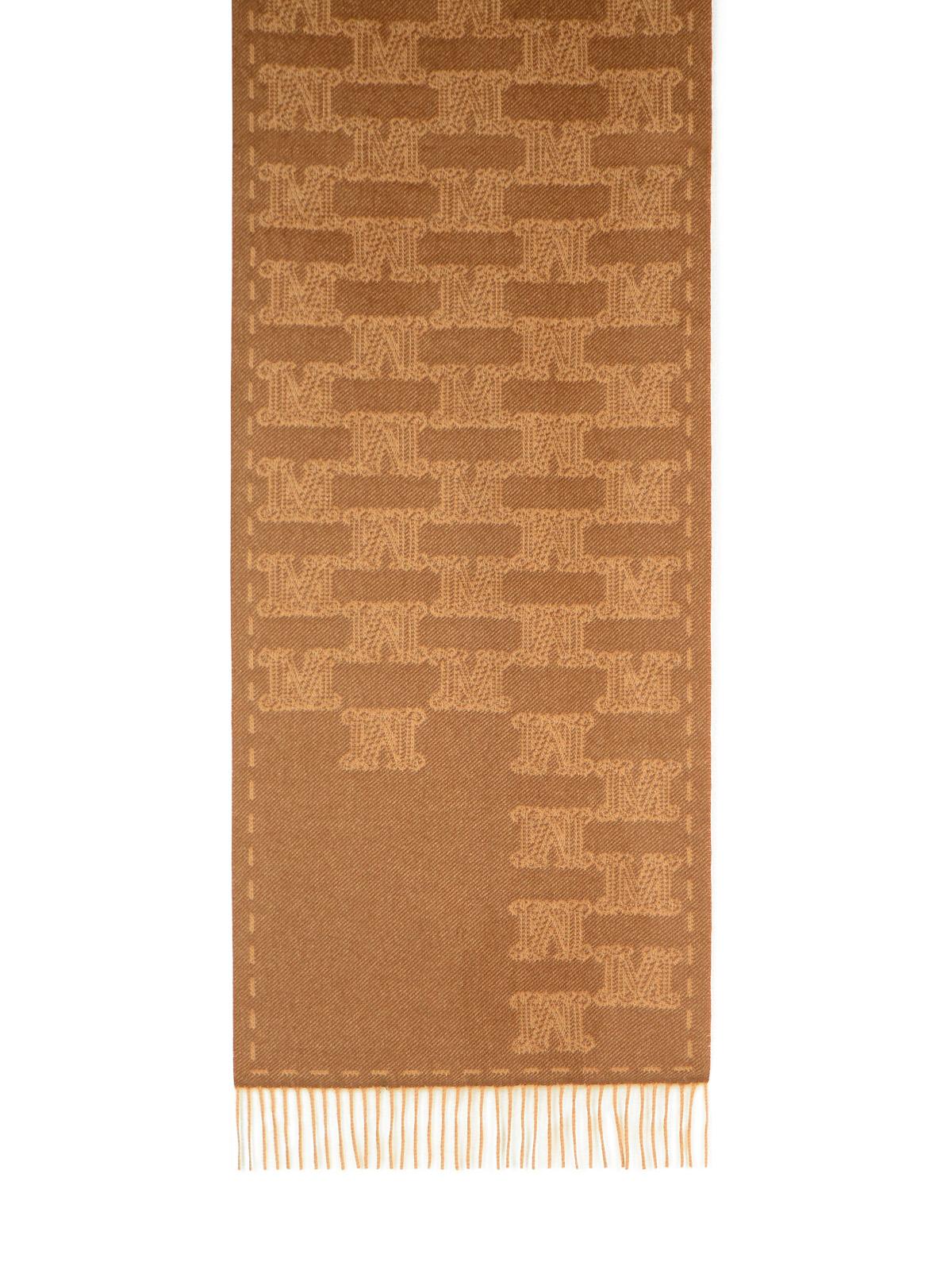 Max Mara 'Wsteddyc' Camel Jacquard Cachemire Stole Women MAX MARA