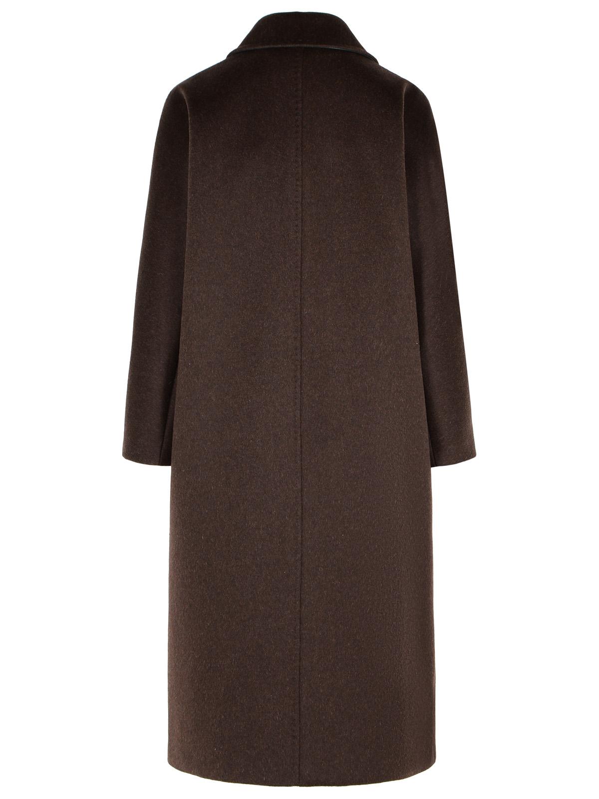Max Mara Male Over Coat In Cachemire, Alpaca And Brown Wool Women MAX MARA
