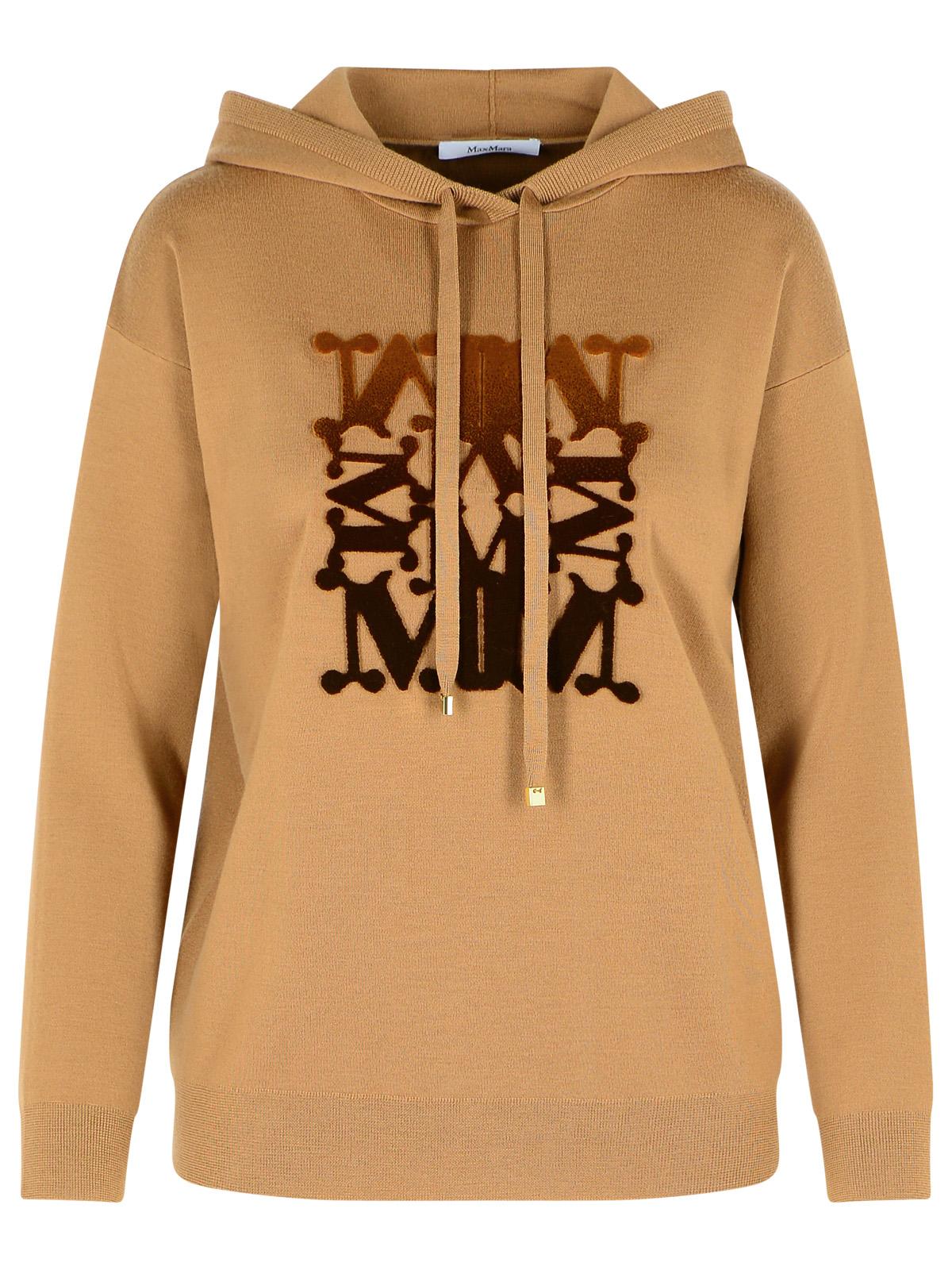 Max Mara Camel Virgin Wool Sweatshirt Women MAX MARA