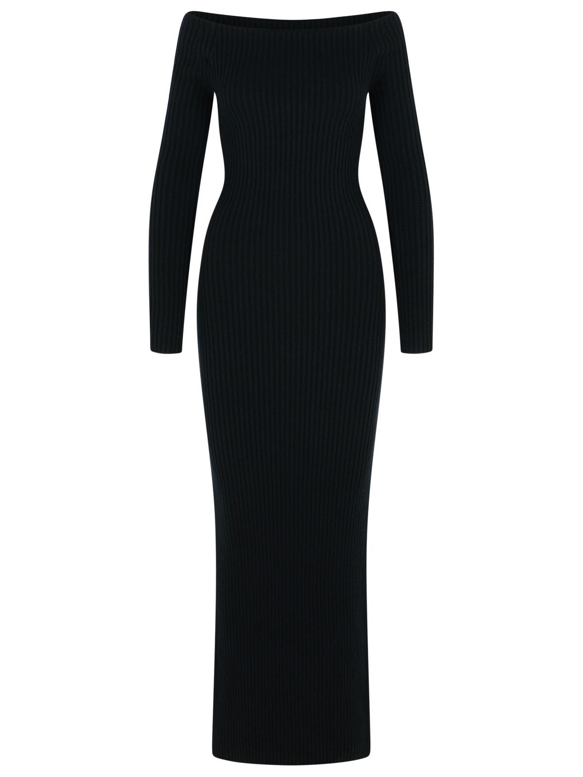 Max Mara 'Arnes 1234' Sheath Dress In Black Wool And Cachemire Women MAX MARA