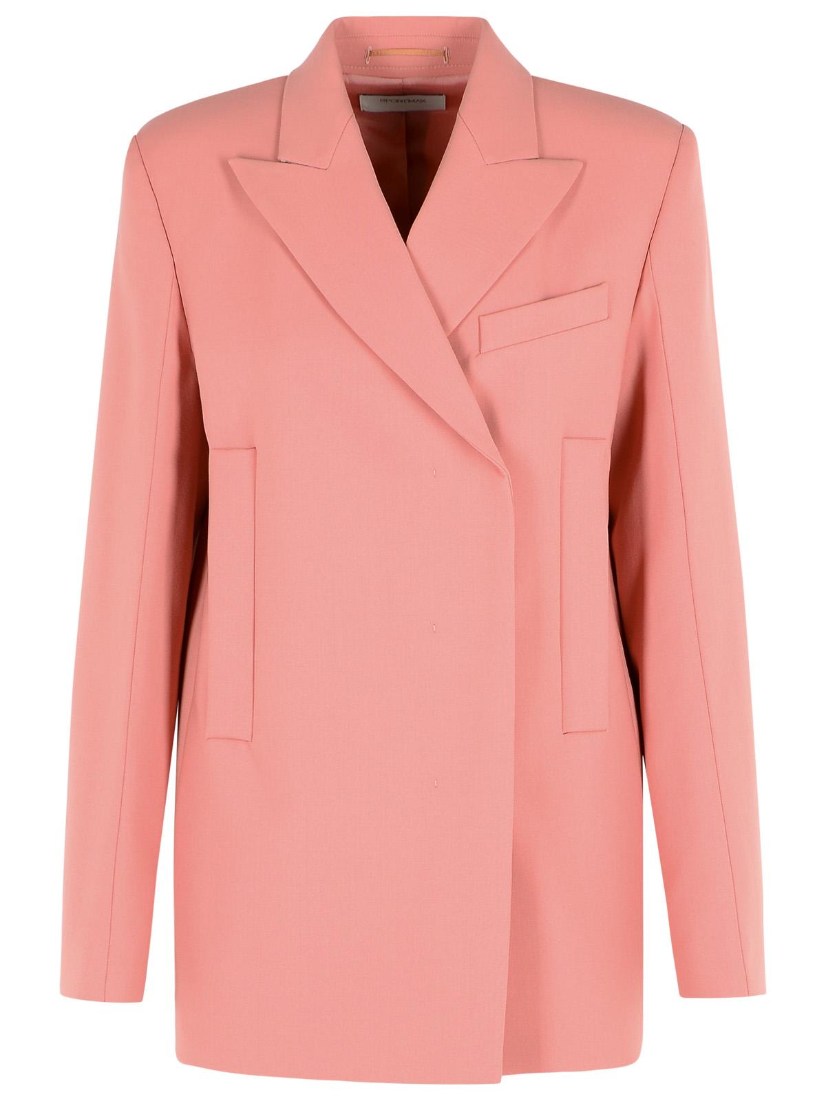 Sportmax 'Esule' Straight Blazer In Antique Pink Virgin Wool Women SPORTMAX
