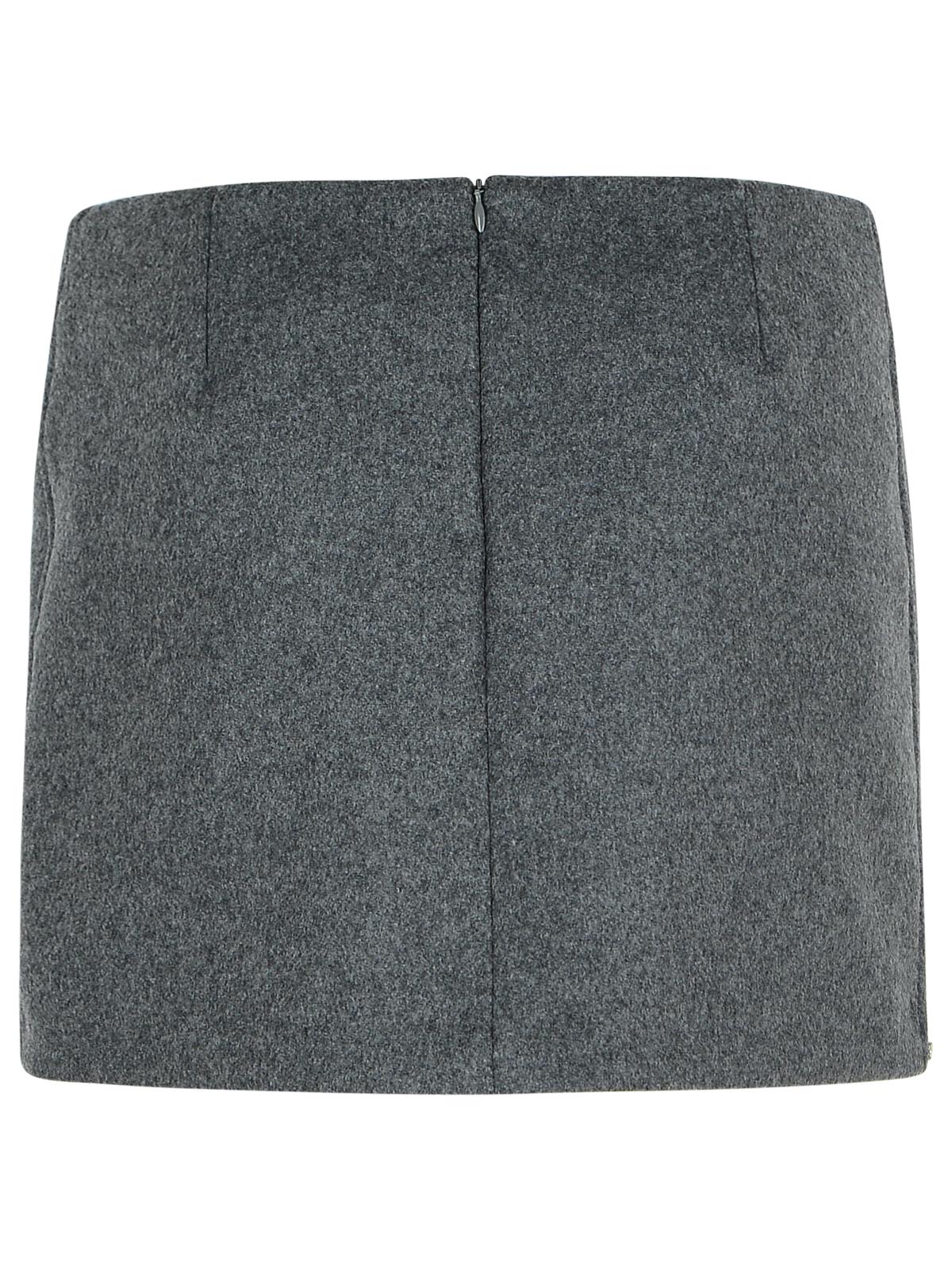Sportmax 'Poggio' Grey Virgin Wool Skirt Women SPORTMAX