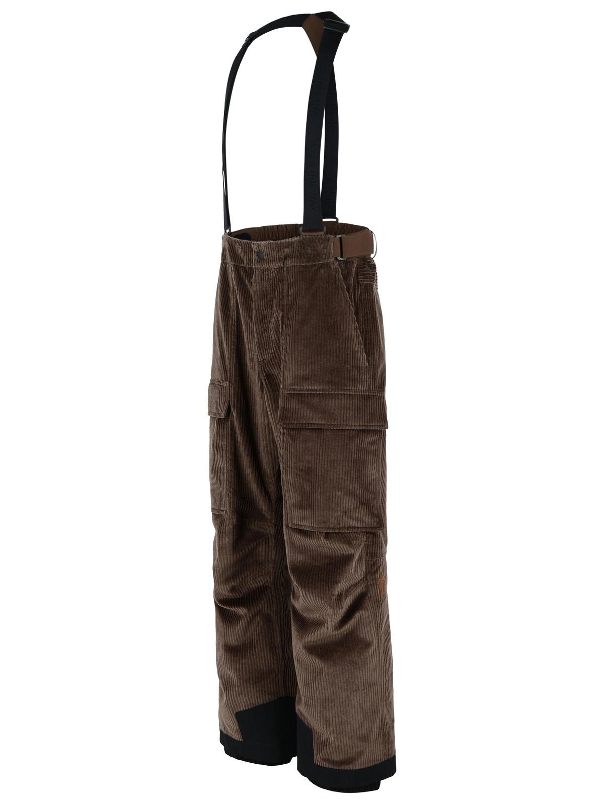 Moncler Grenoble Brown Corduroy Padded Ski Overalls Men MONCLER GRENOBLE