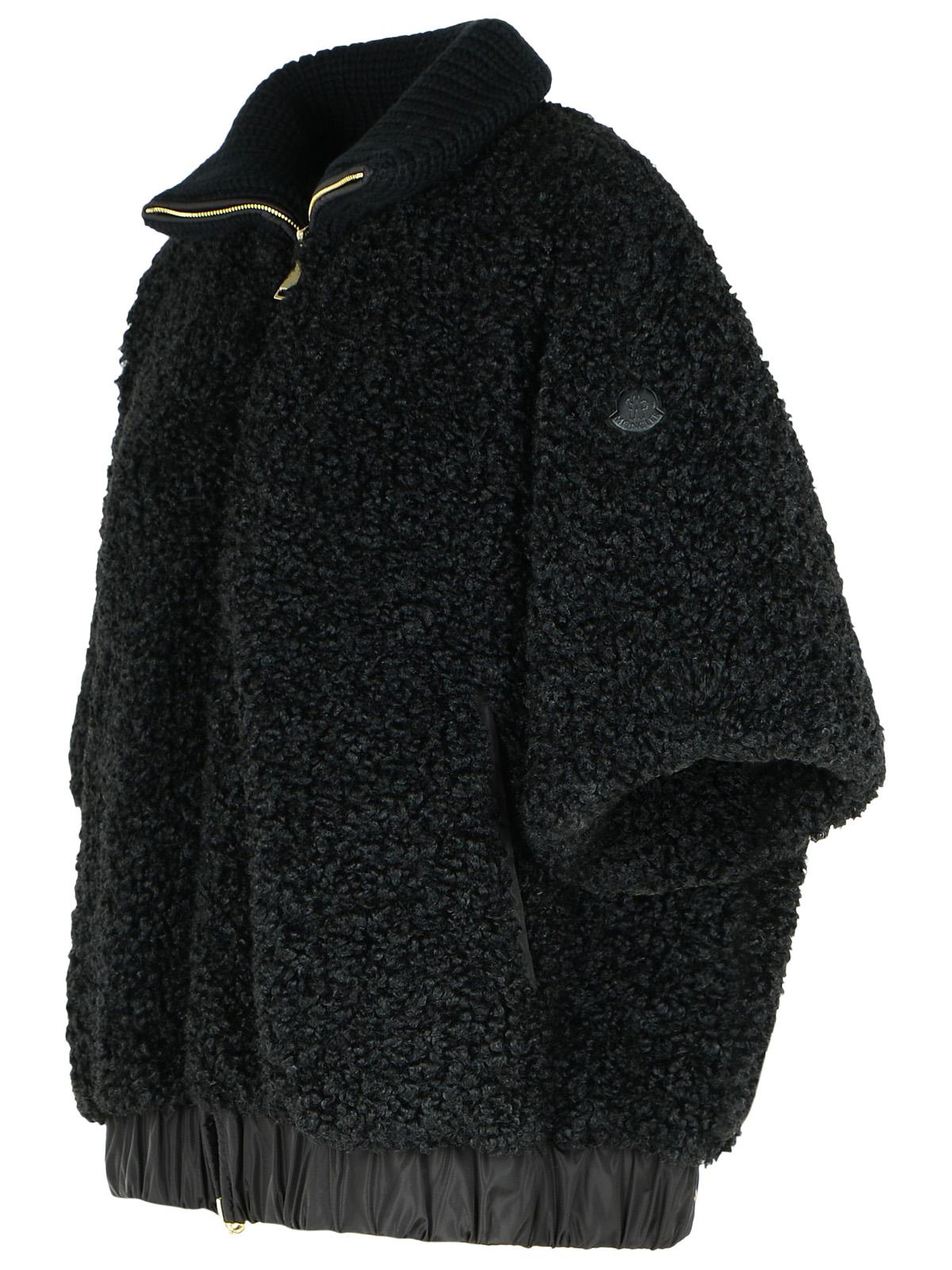 Moncler Reversible Hood In Black Polyester Women MONCLER