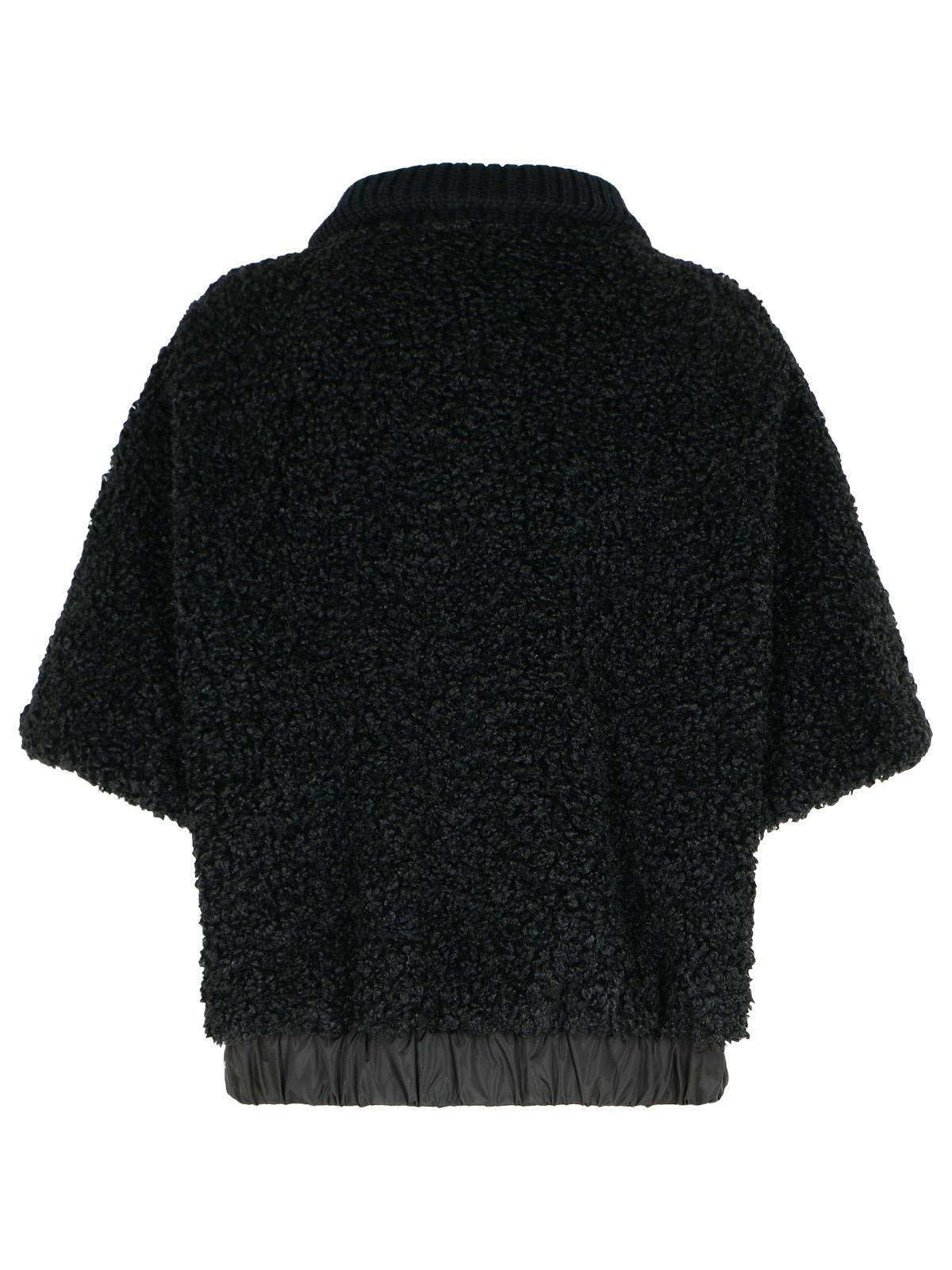 Moncler Reversible Hood In Black Polyester Women MONCLER