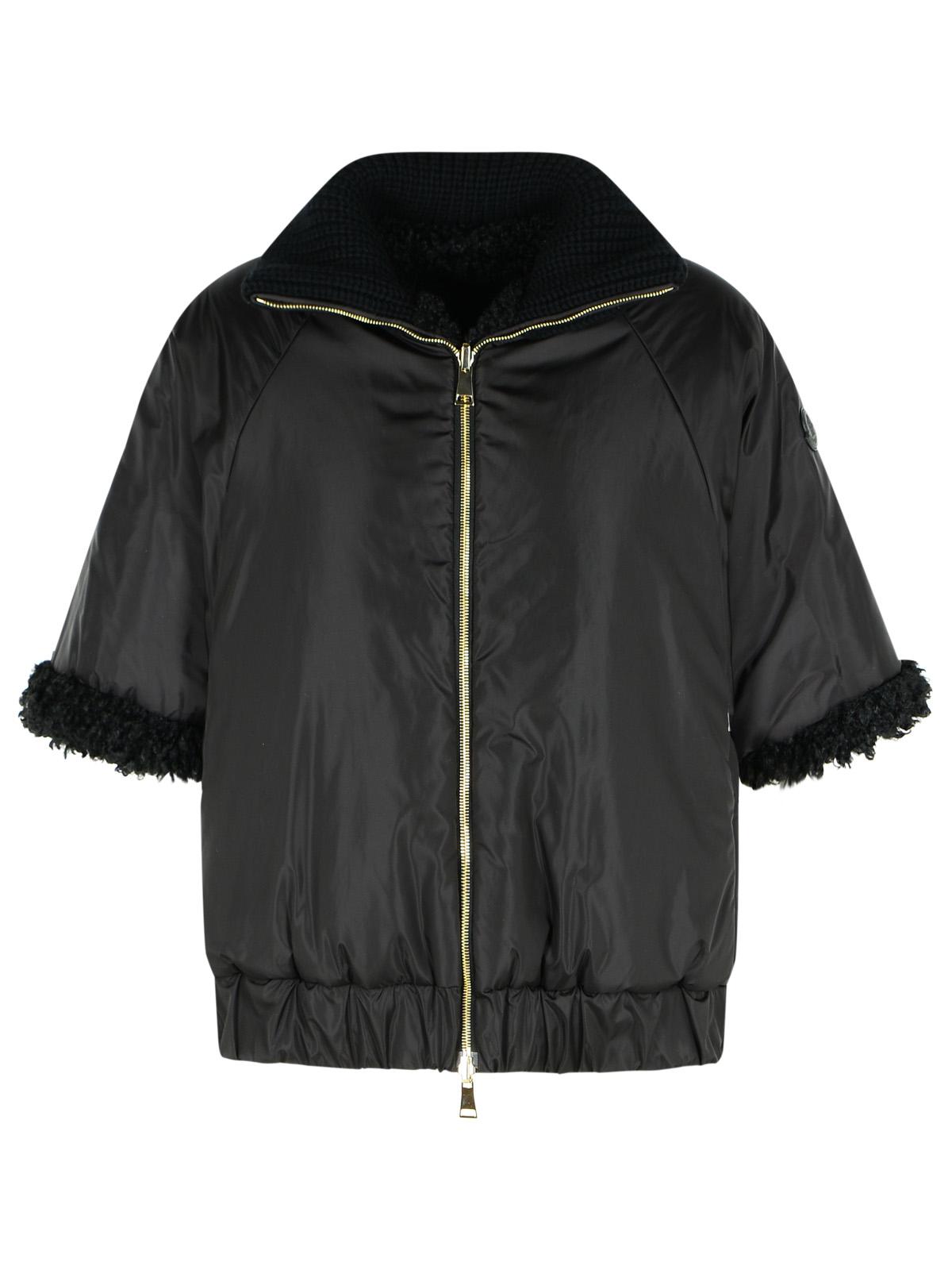Moncler Reversible Hood In Black Polyester Women MONCLER