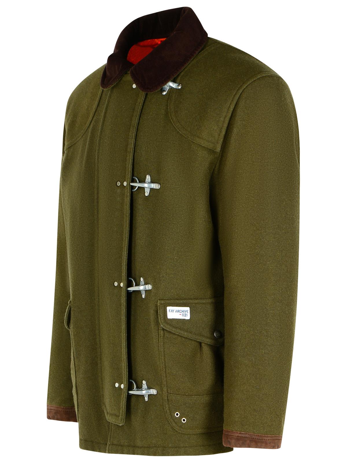 Fay '4Ganci' Green Wool Blend Jacket Men FAY