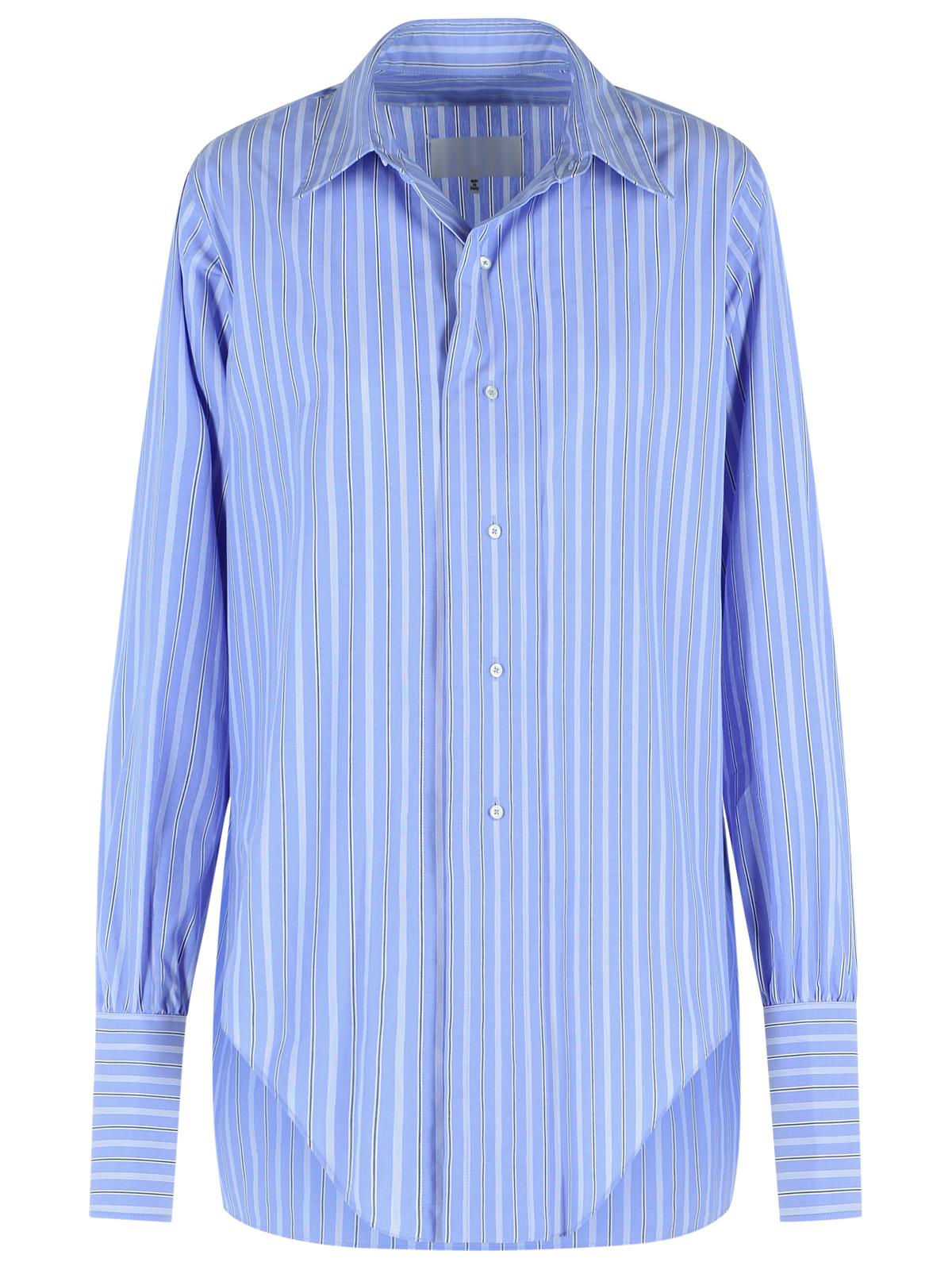 Maison Margiela Light Blue Cotton Shirt Women