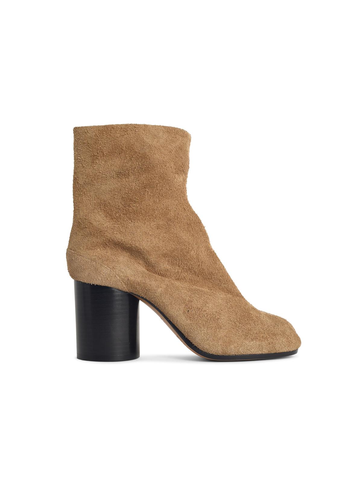 Maison Margiela Camel Suede Tabi Ankle Boots Women MAISON MARGIELA