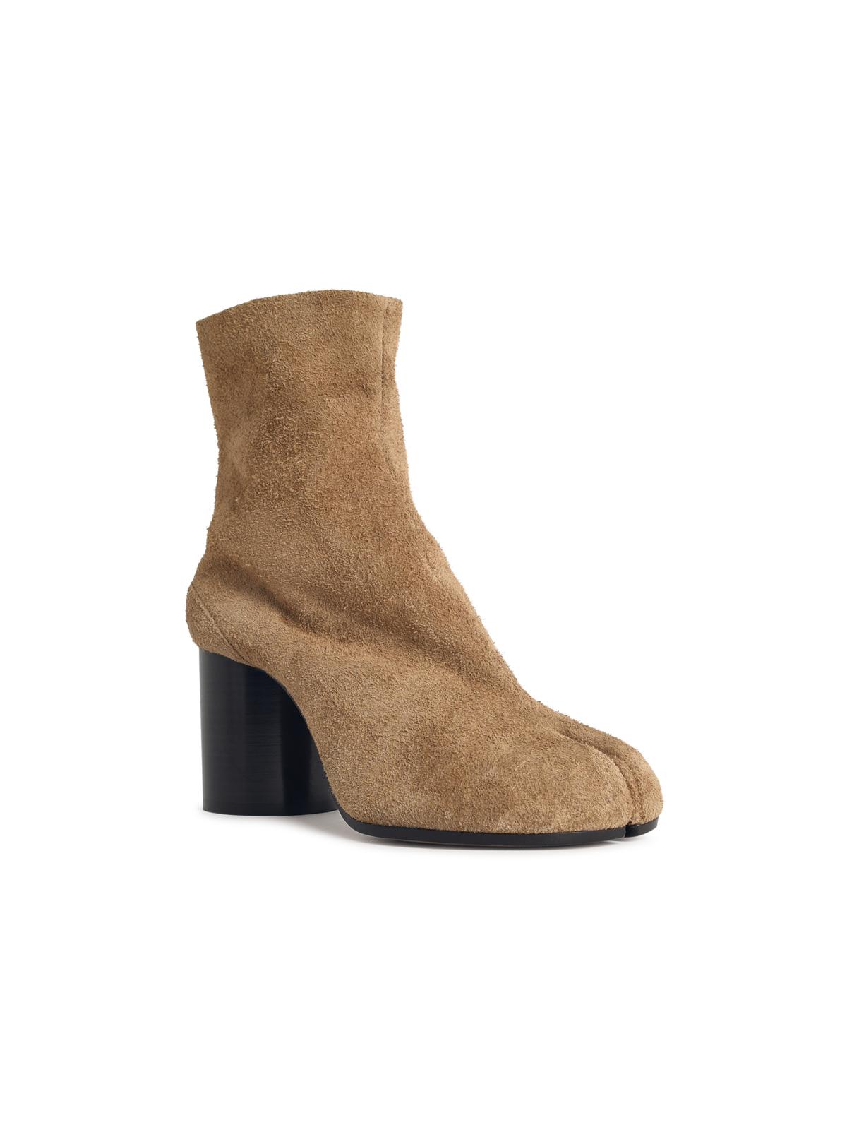 Maison Margiela Camel Suede Tabi Ankle Boots Women MAISON MARGIELA