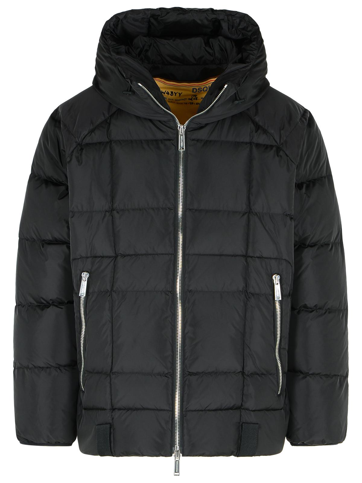 Dsquared2 Black Nylon Jacket Men DSQUARED2