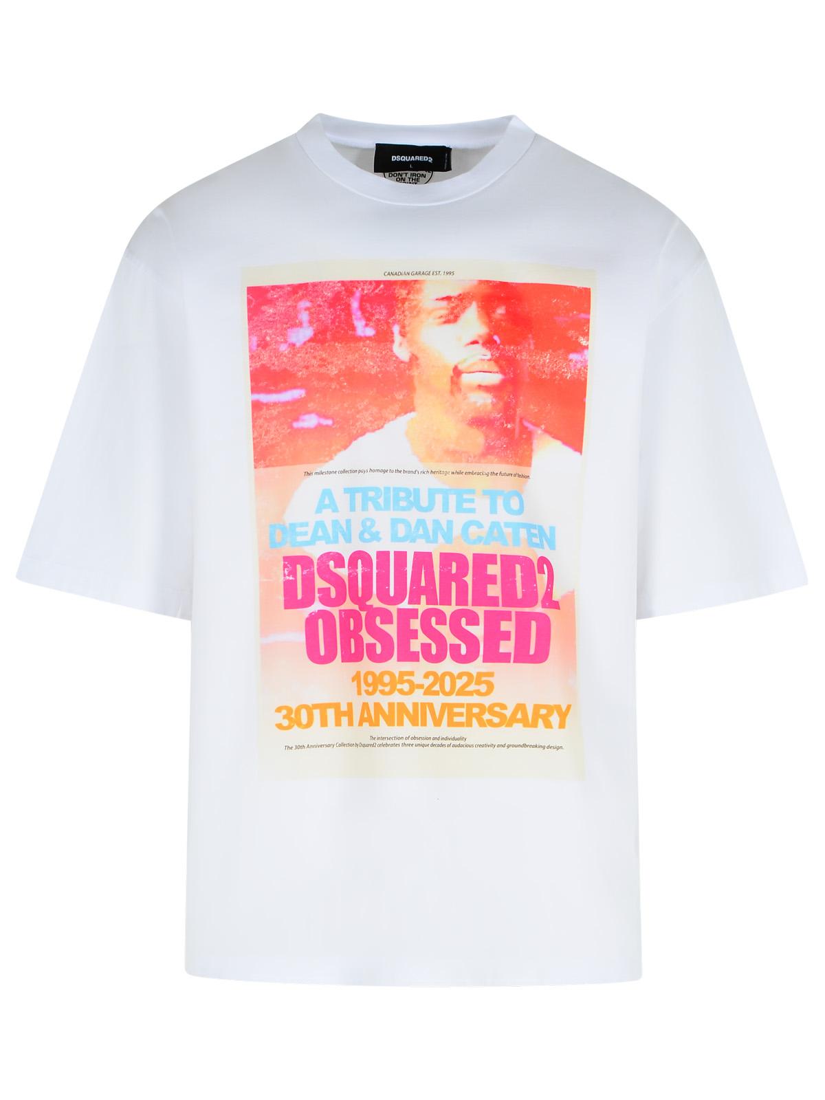 Dsquared2 White Cotton T-Shirt Men DSQUARED2