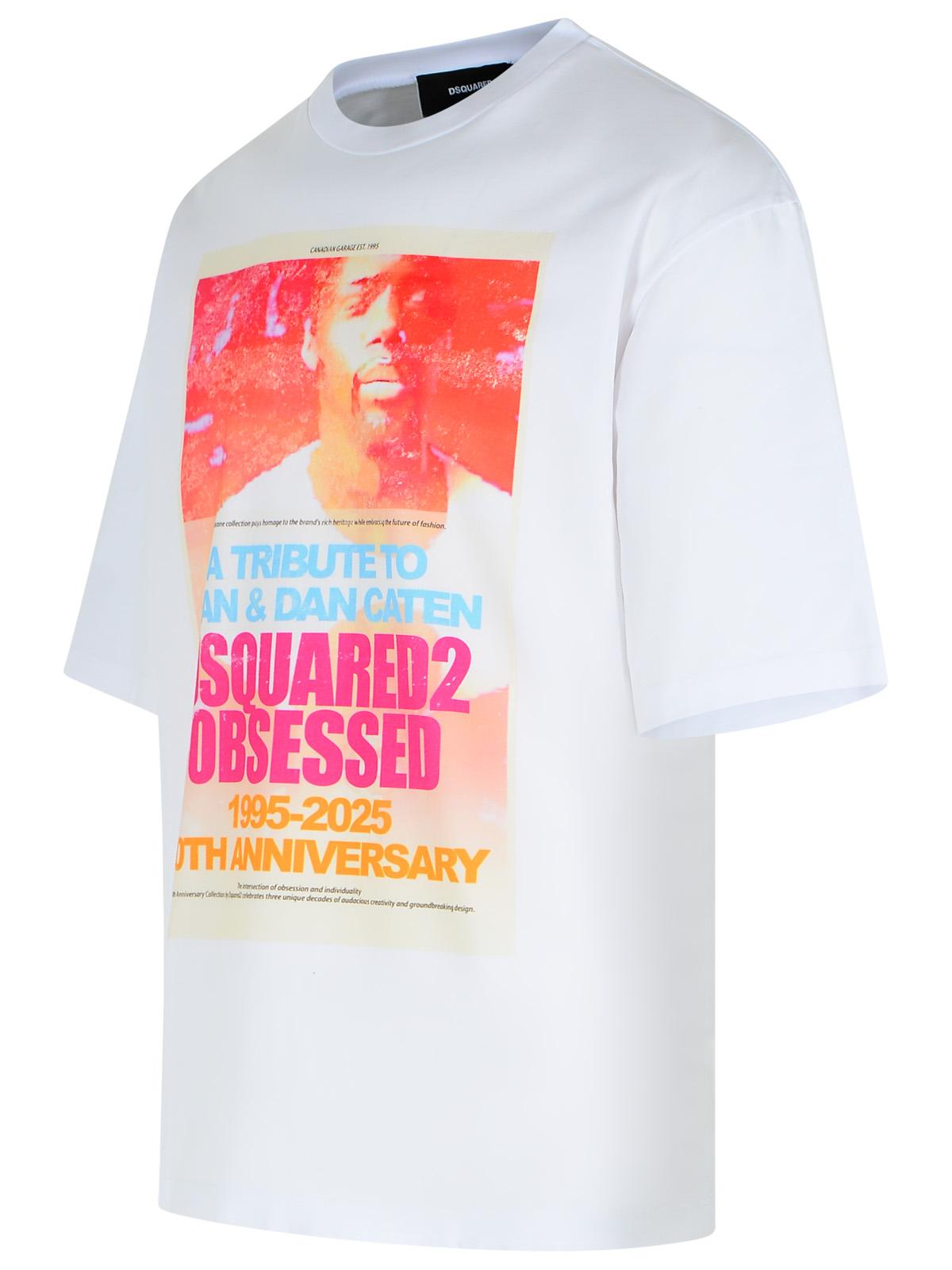Dsquared2 White Cotton T-Shirt Men DSQUARED2