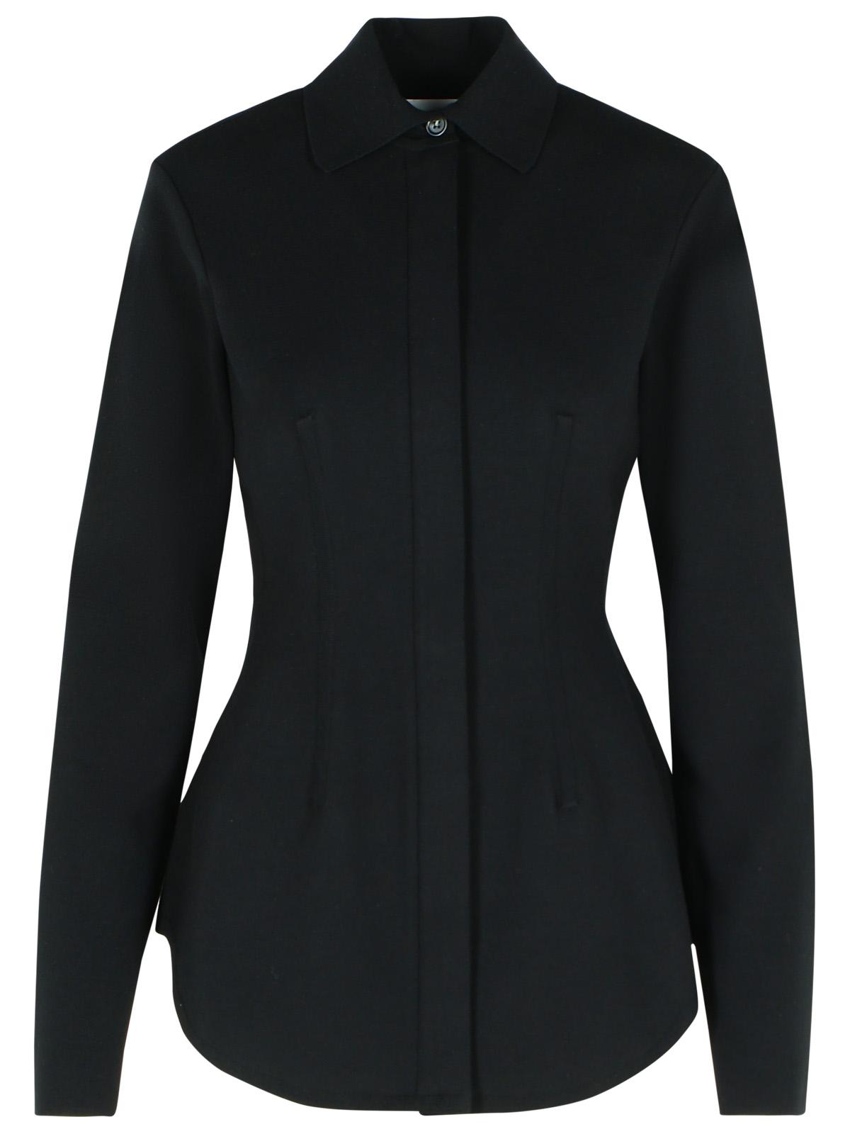 Sportmax 'Baffo' Black Viscose Knit Shirt Women SPORTMAX