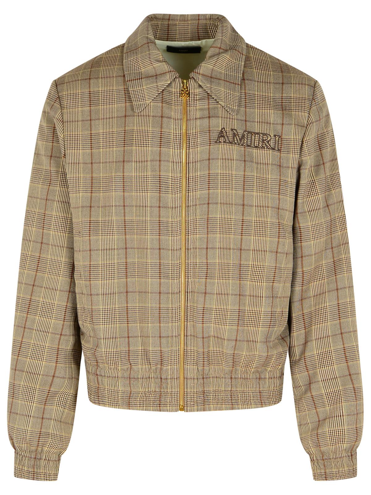 Amiri Beige Virgin Wool Blend Jacket Men AMIRI