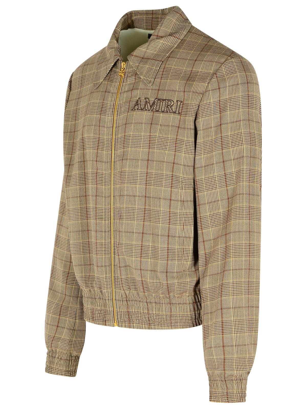 Amiri Beige Virgin Wool Blend Jacket Men AMIRI