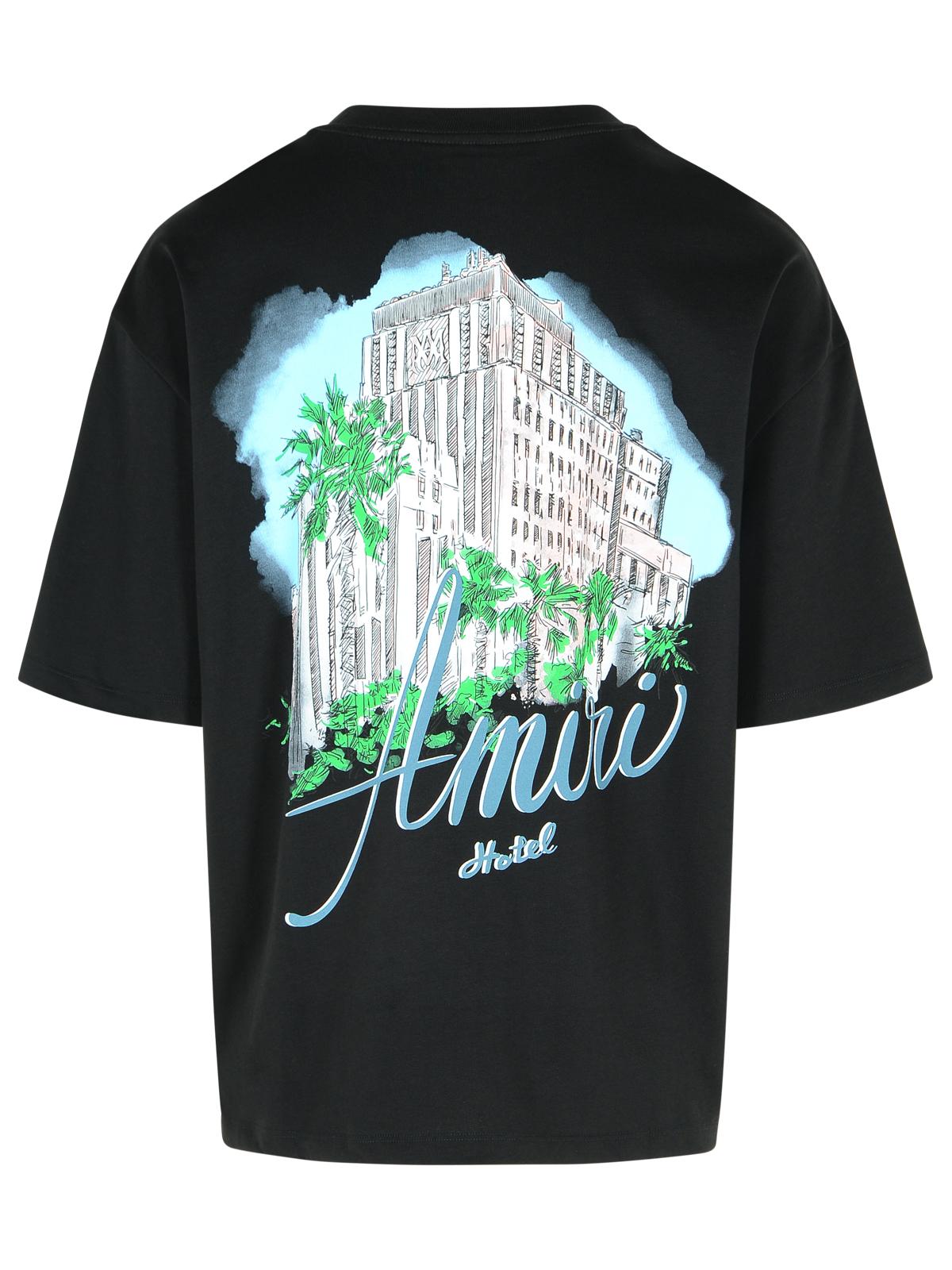 Amiri Black Cotton T-Shirt Men AMIRI