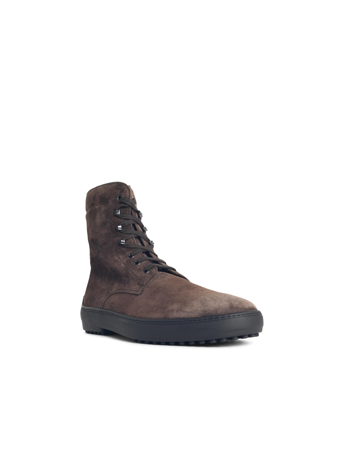 Tod's Brown Suede Ankle Boots Men TOD'S