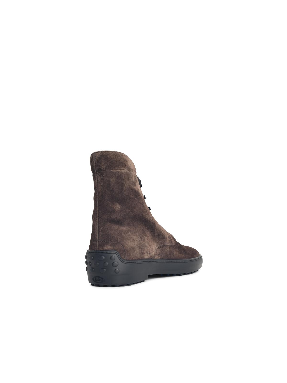 Tod's Brown Suede Ankle Boots Men TOD'S
