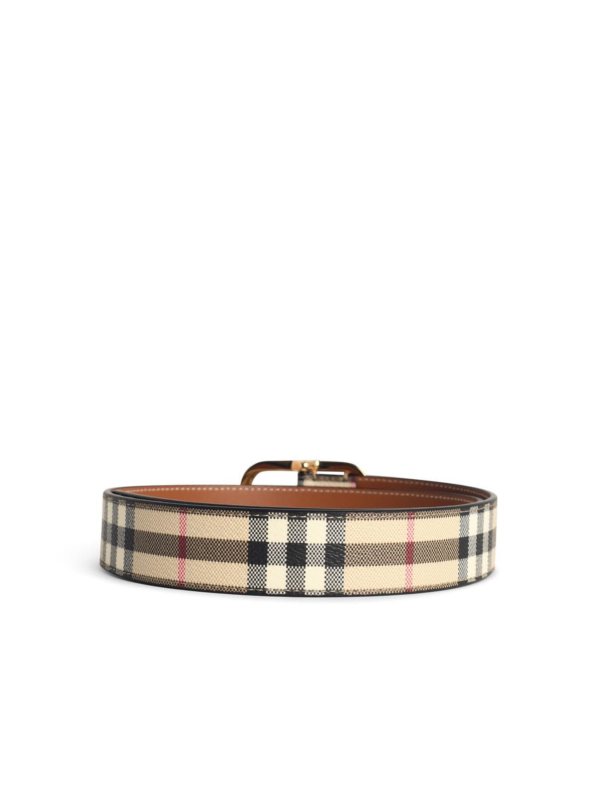 Burberry Beige Tela Belt Women BURBERRY