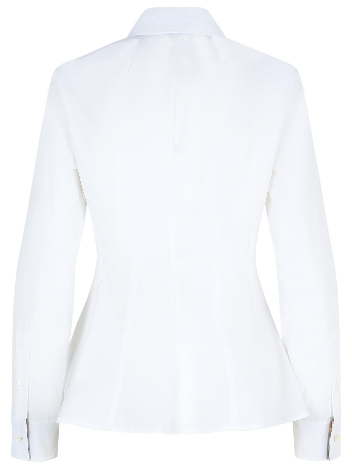 Burberry 'Eliza' White Cotton Poplin Shirt Women BURBERRY