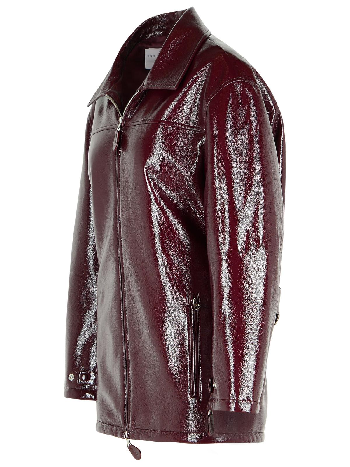 Courreges 'Vinyl' Burgundy Cotton Blend Jacket Women COURREGES