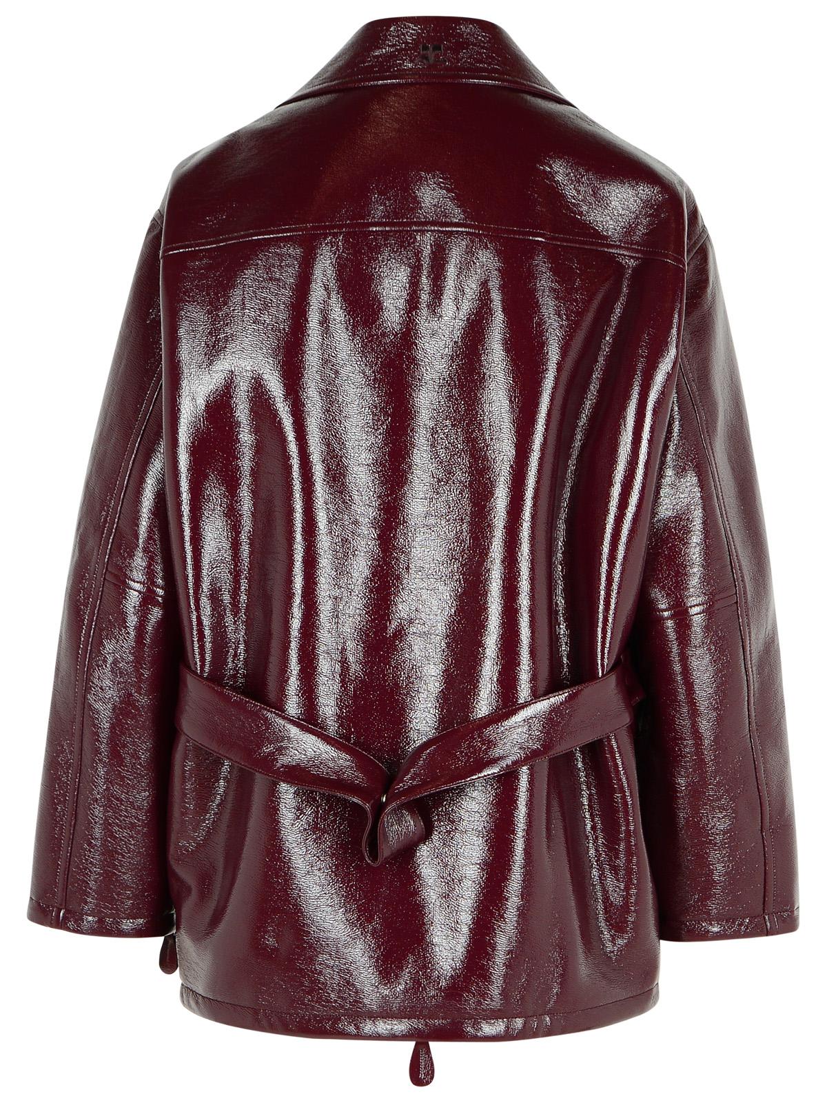 Courreges 'Vinyl' Burgundy Cotton Blend Jacket Women COURREGES