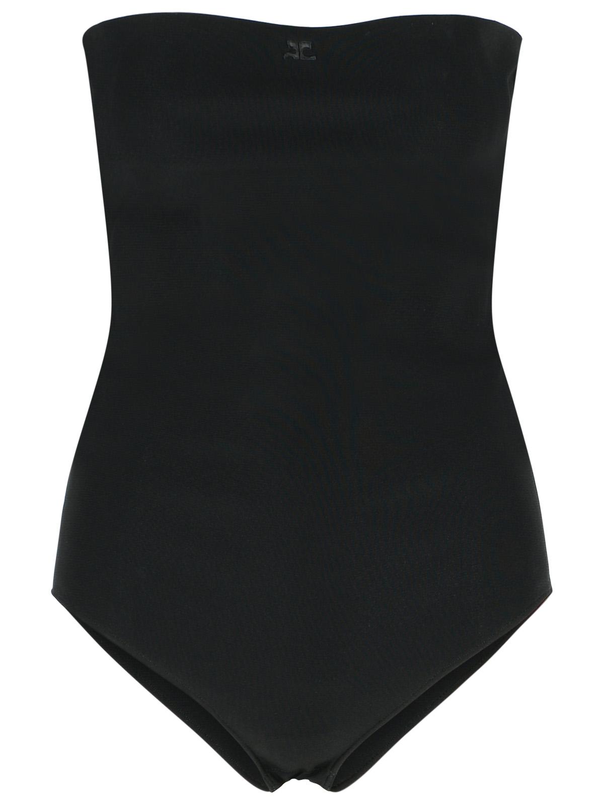 Courreges Black Viscose Blend Bodysuit Women COURREGES