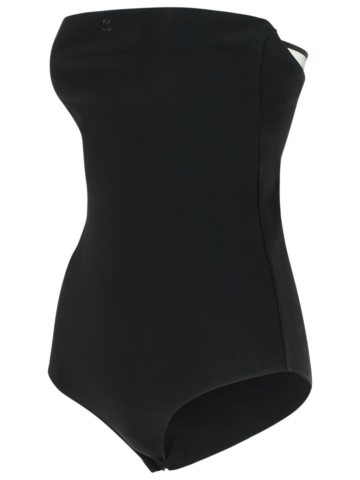 Courreges Black Viscose Blend Bodysuit Women COURREGES