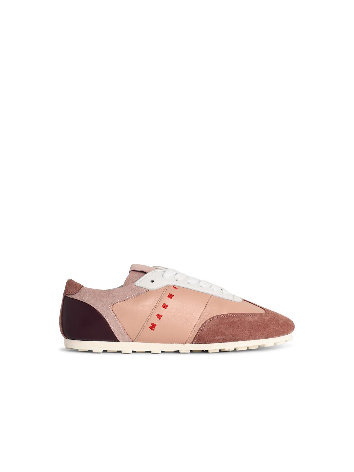 Marni 'Softy Soccer' Pink Leather Sneakers Women MARNI