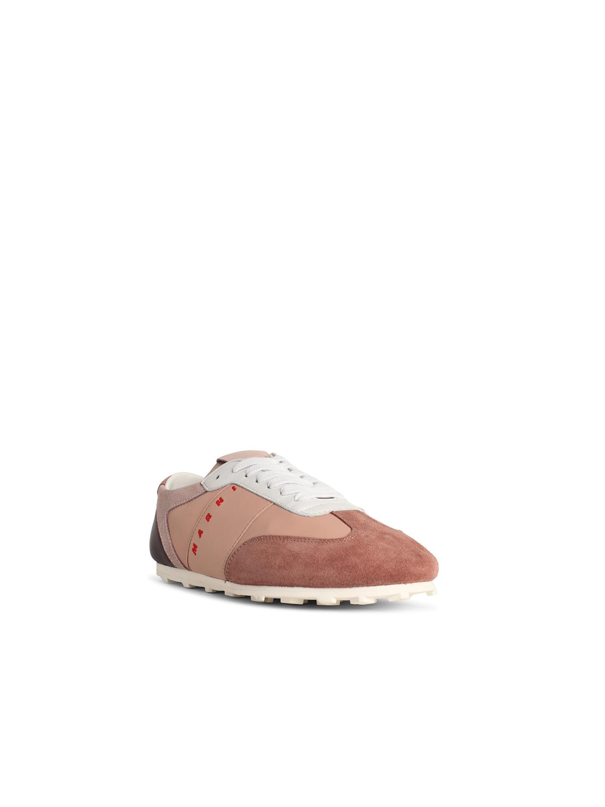 Marni 'Softy Soccer' Pink Leather Sneakers Women MARNI