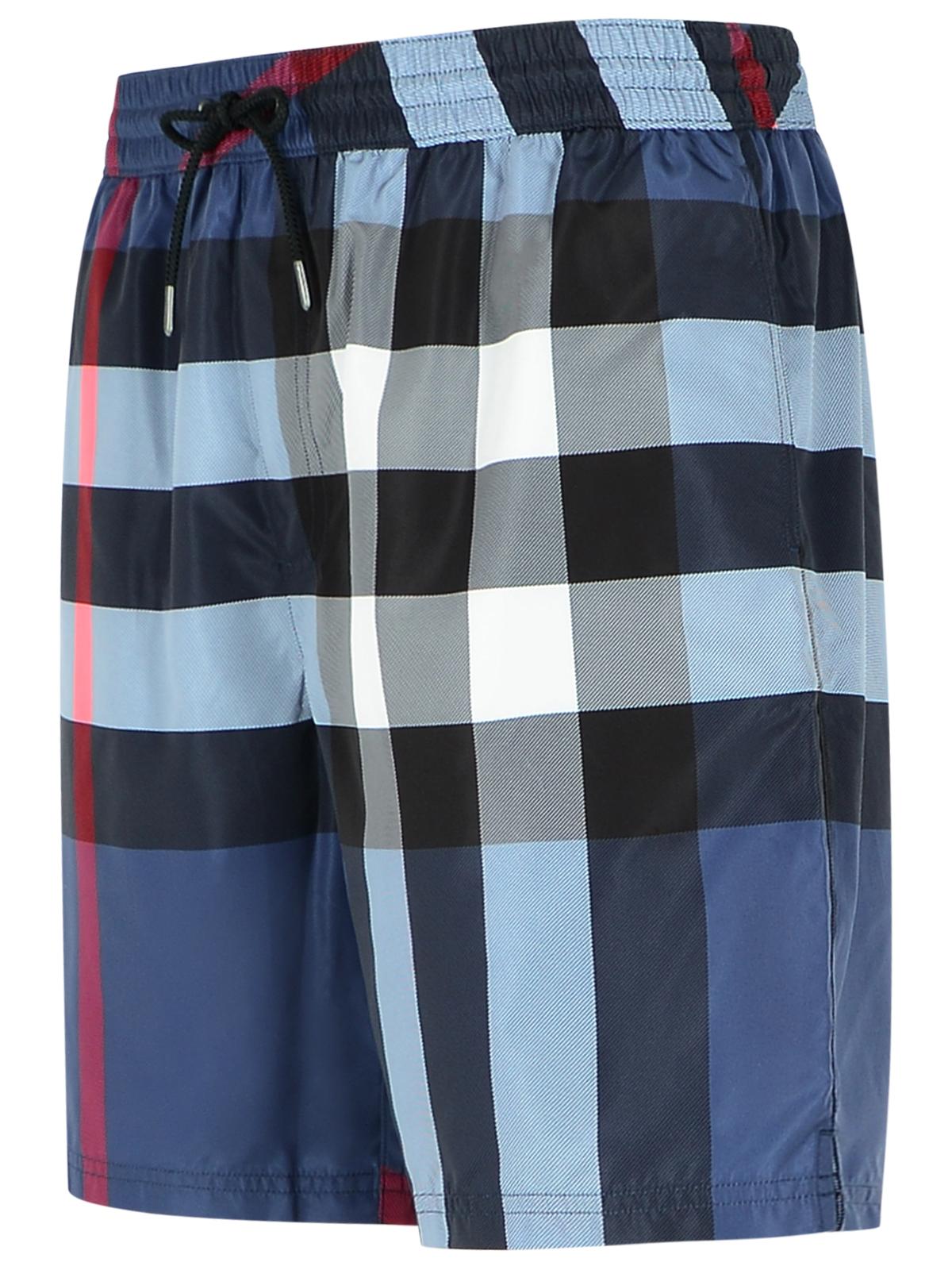 Burberry Blue Polyester Swimsuit Men BURBERRY