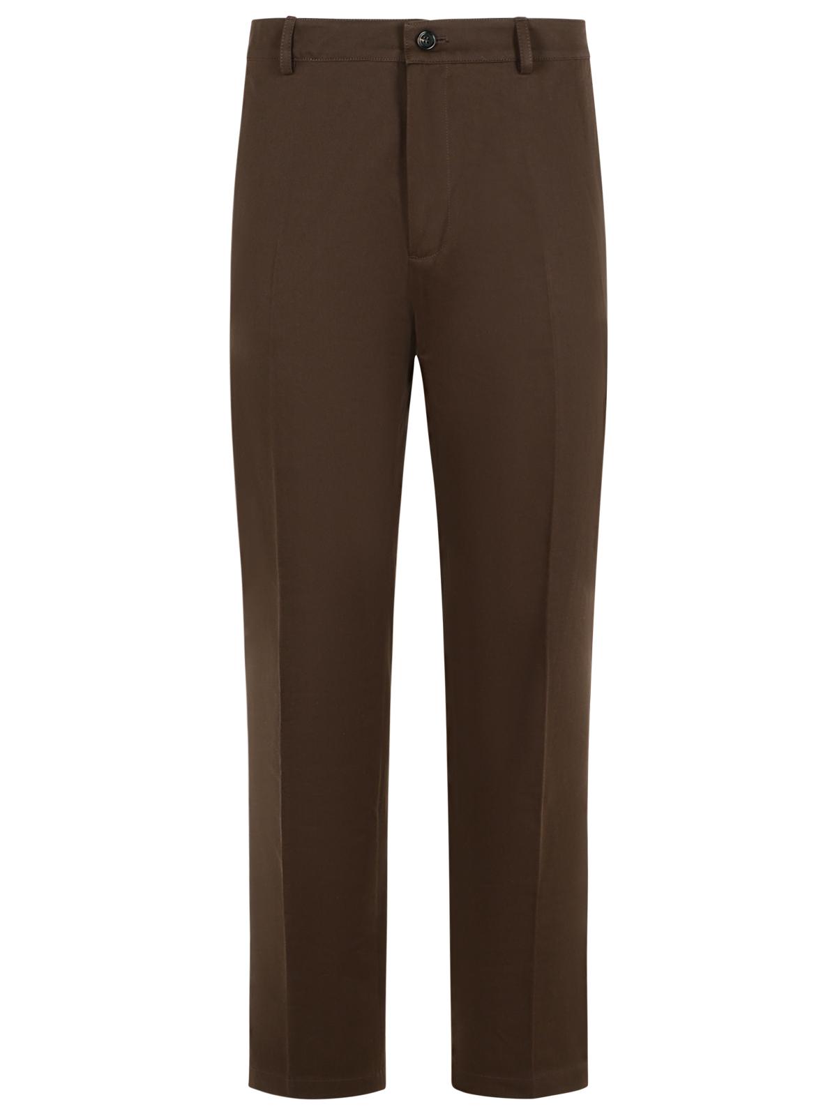 Burberry Brown Cotton Trousers Men BURBERRY